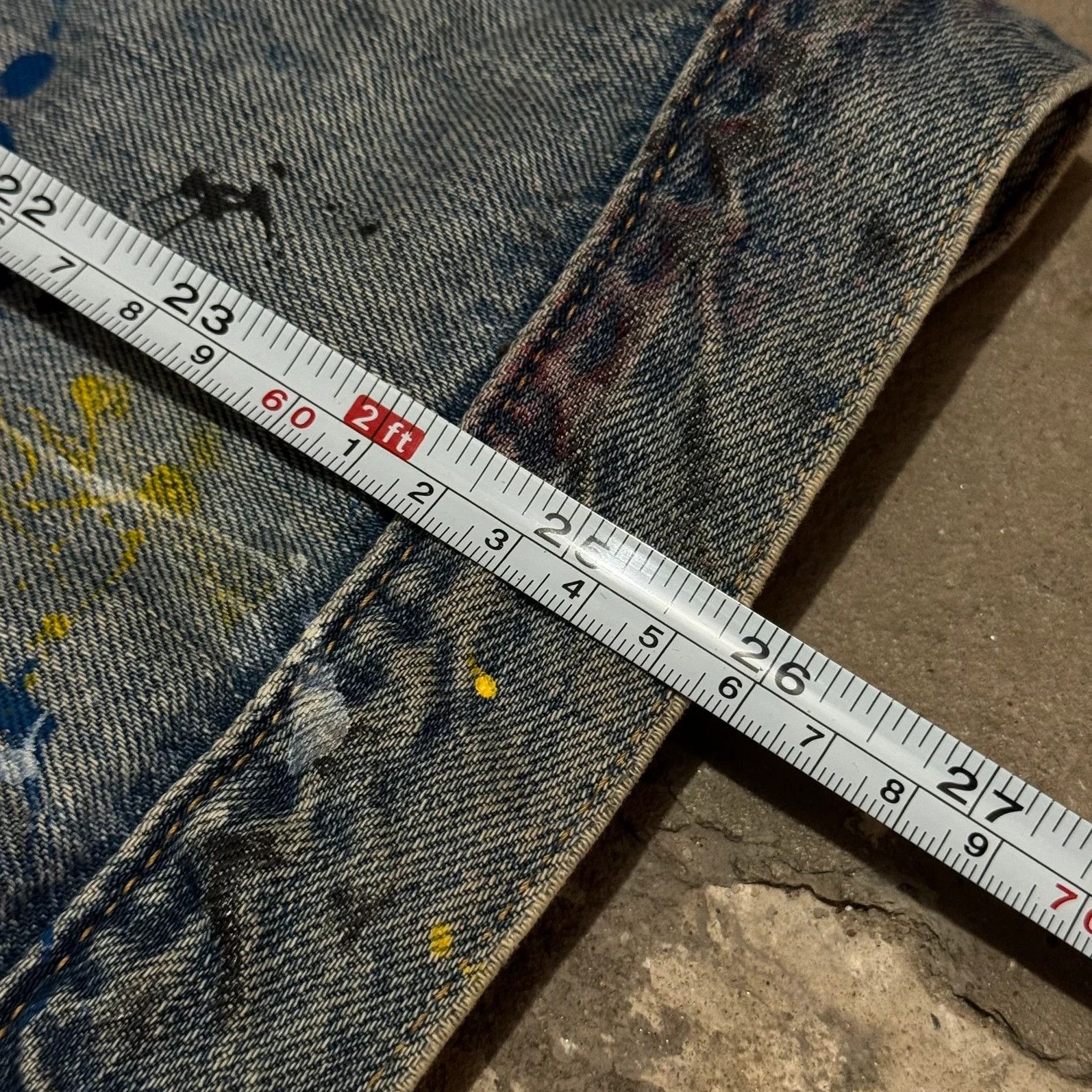 Number (N)ine S/S 2006 Number Nine paint splatter biker denim vest Size US L / EU 52-54 / 3 - 8 Thumbnail