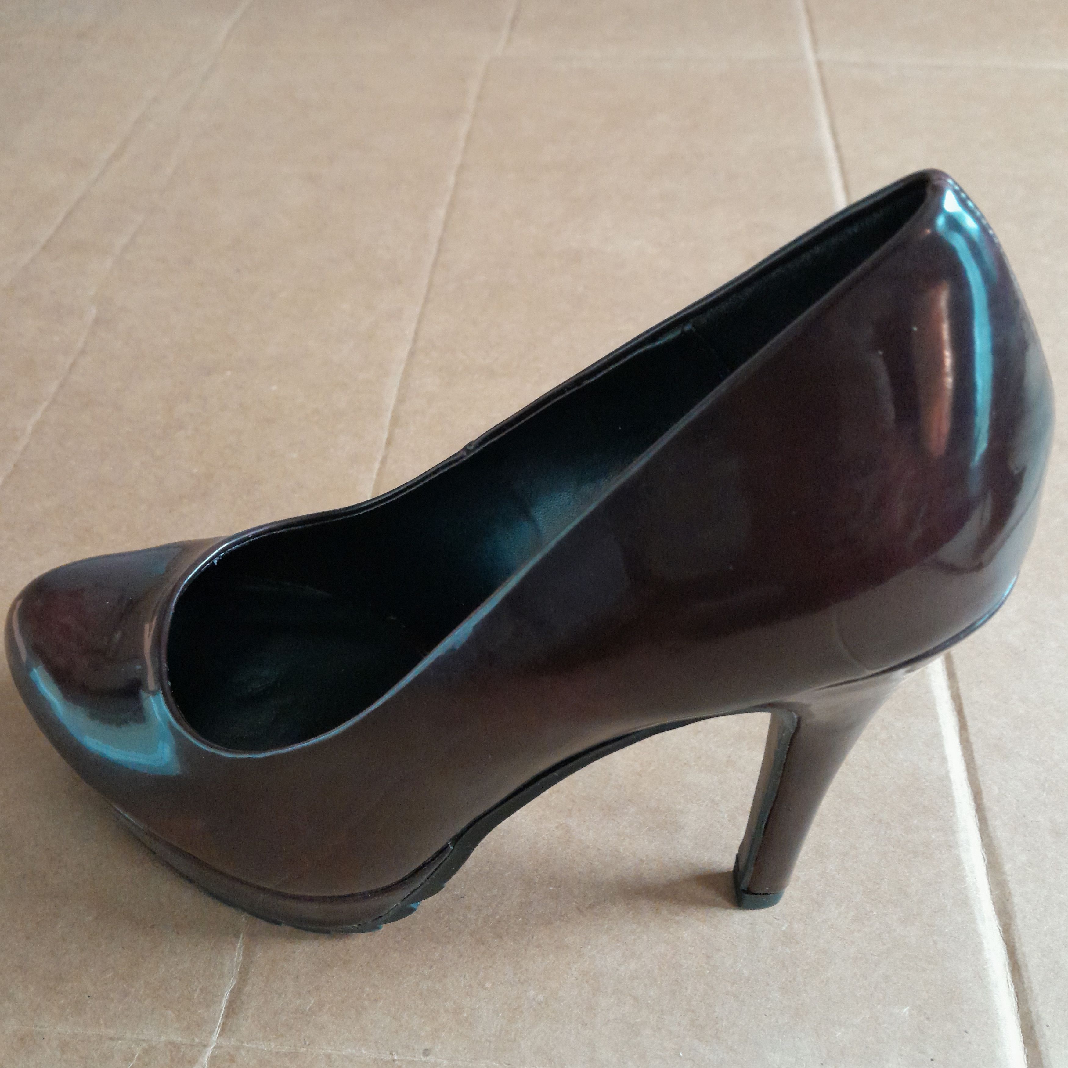 Call It Spring Call It Spring Women’s Glossy Brown 4.5in. Platform Heels Size US 7 / IT 37 - 5 Thumbnail