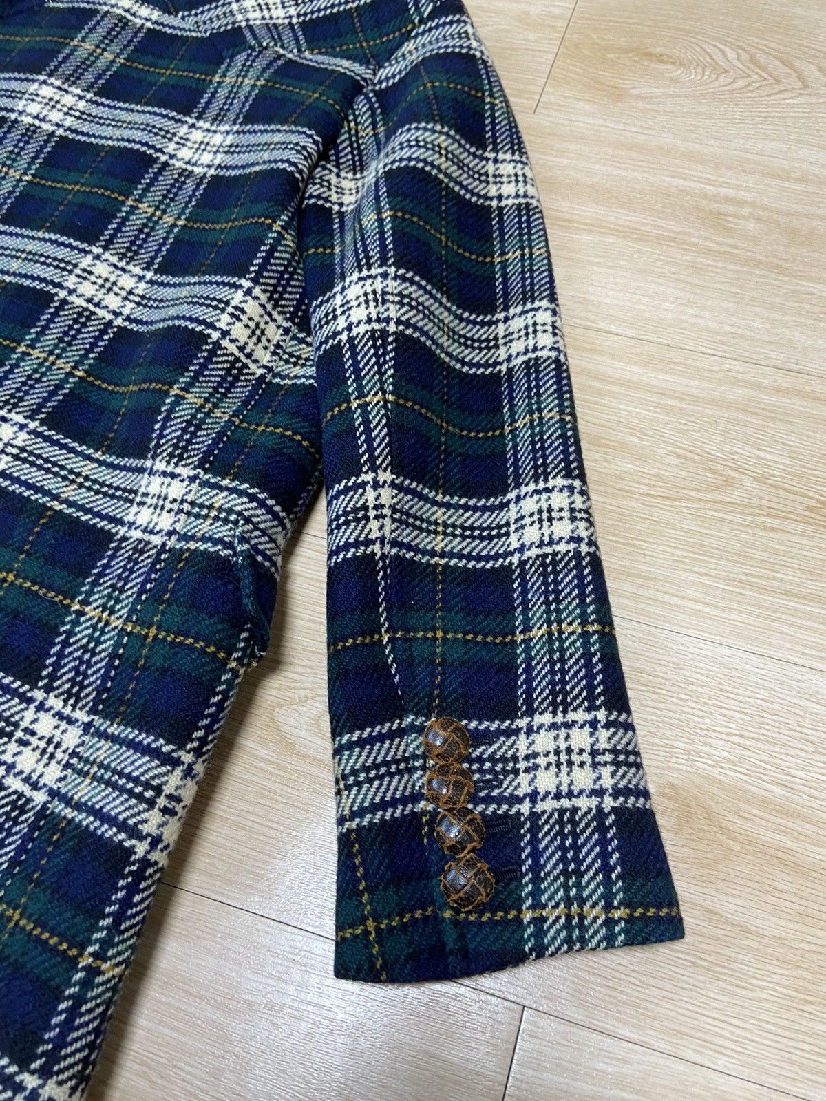 Saint Laurent Paris 44 Saint Laurent blue flannel western york wool coat jacket Size US S / EU 44-46 / 1 - 6 Thumbnail