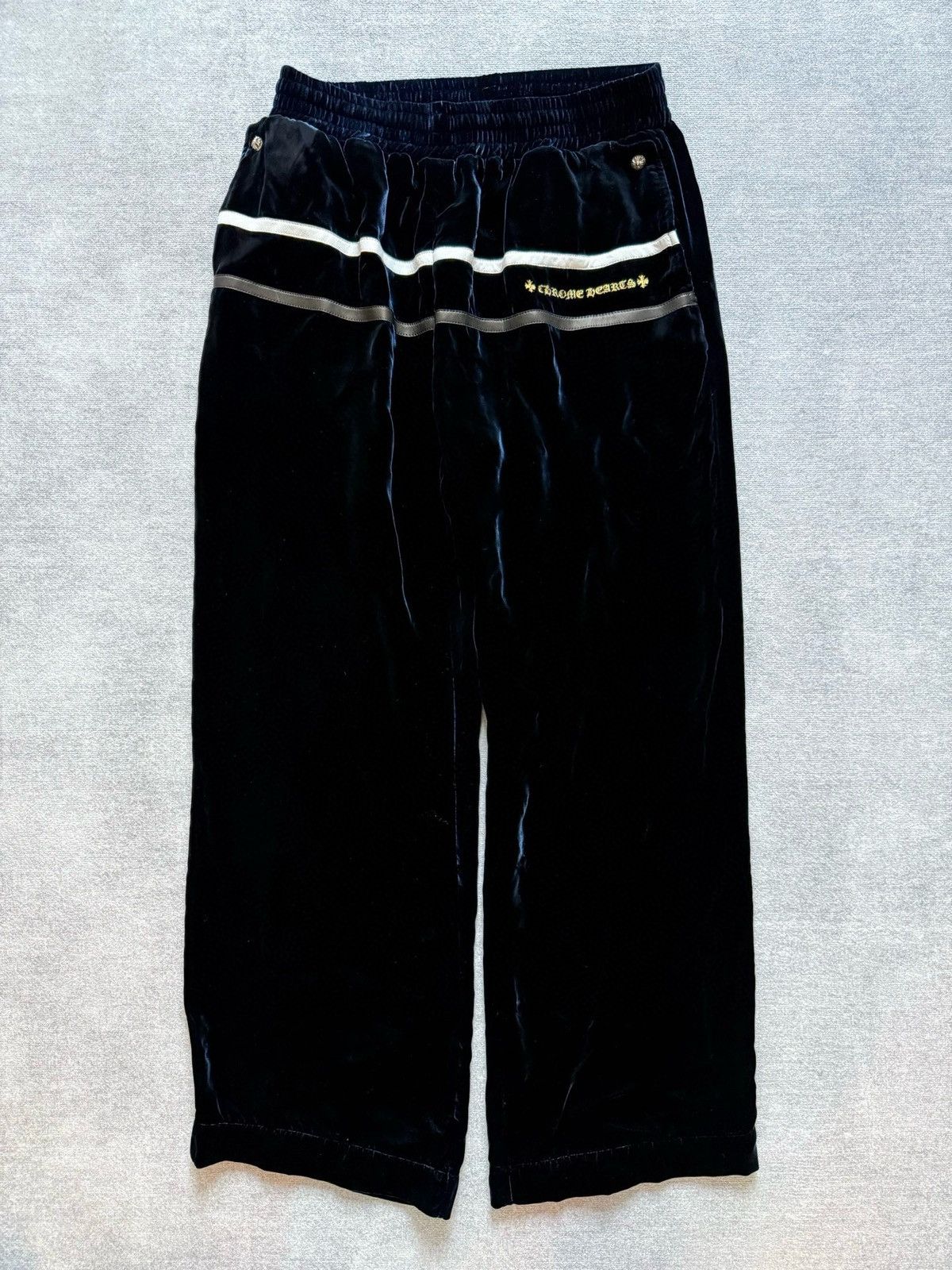 Chrome Hearts Chrome Hearts So it goes Navy Track pant Size L Size US 32 / EU 48 - 1 Thumbnail