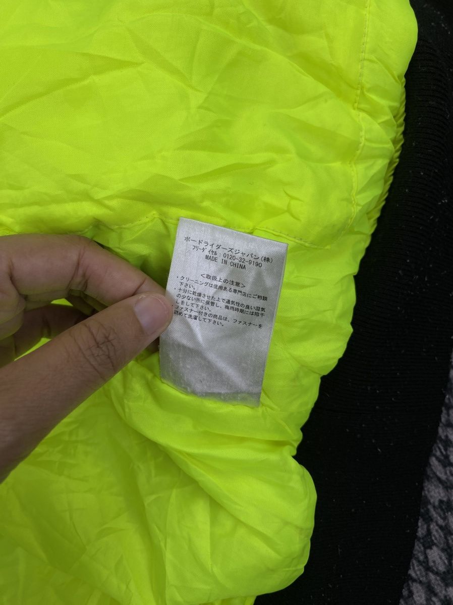 DC Vintage Dcshoecousa Neon Green Liner Zip-Up Bomber Jacket Size US XL / EU 56 / 4 - 13 Thumbnail