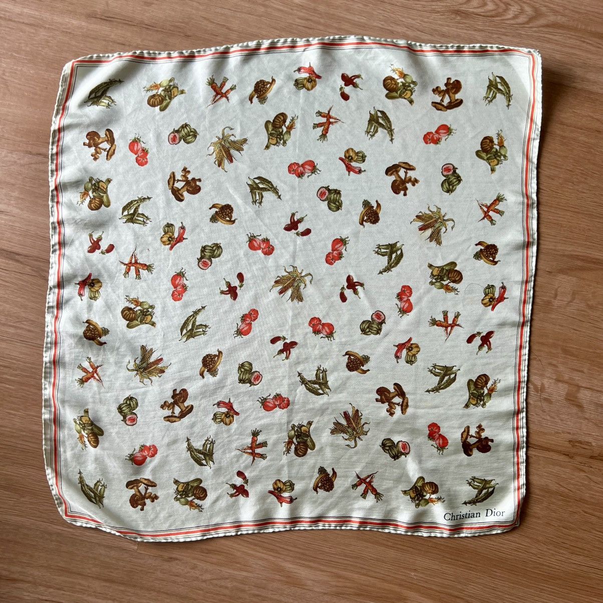 Christian Dior Monsieur Christian Dior Handkerchief Rare Vintage Size ONE SIZE - 3 Thumbnail
