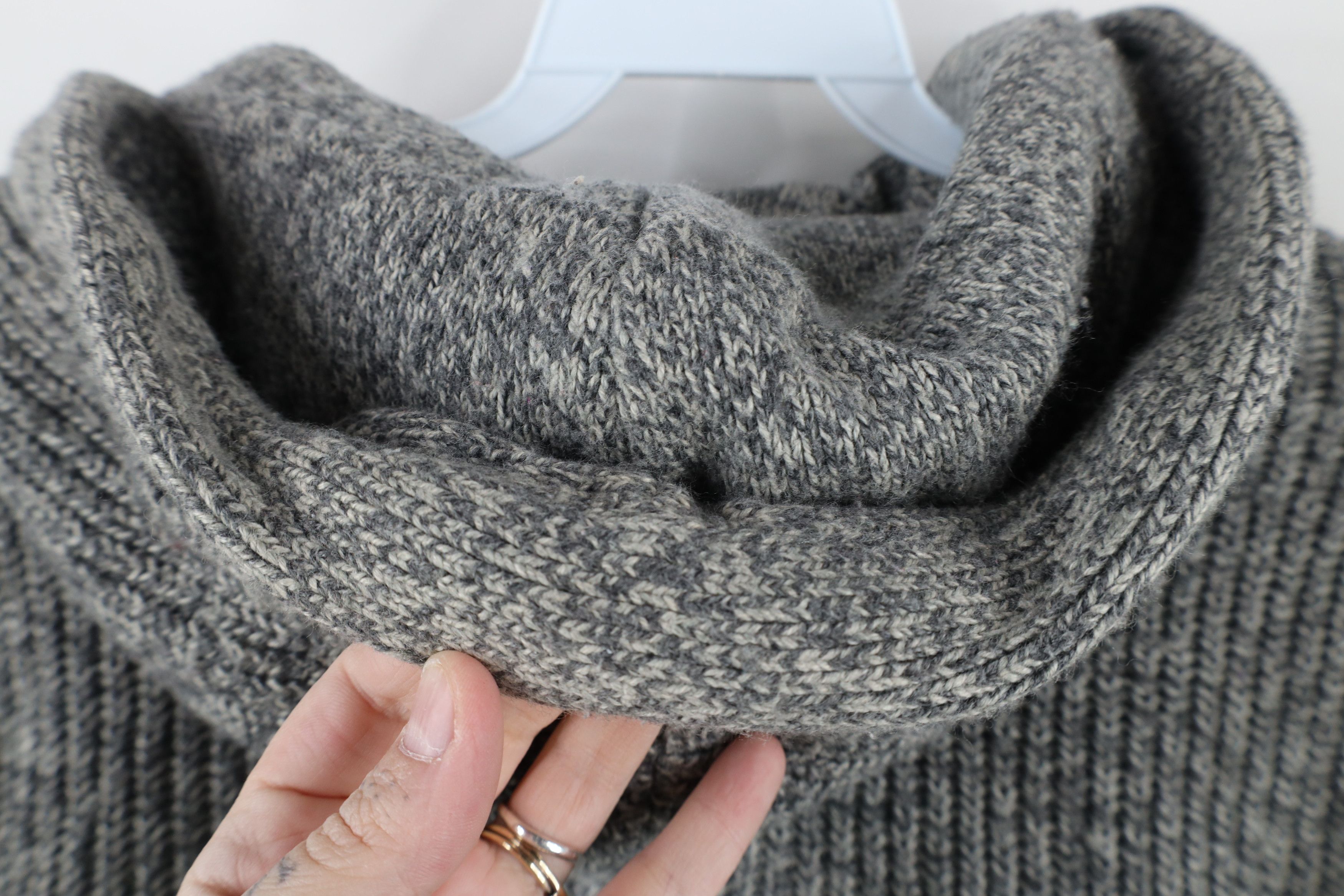 Abercrombie & Fitch Vintage Y2K Abercrombie & Fitch Ribbed Knit Hoodie Sweater Size S / US 4 / IT 40 - 10 Thumbnail