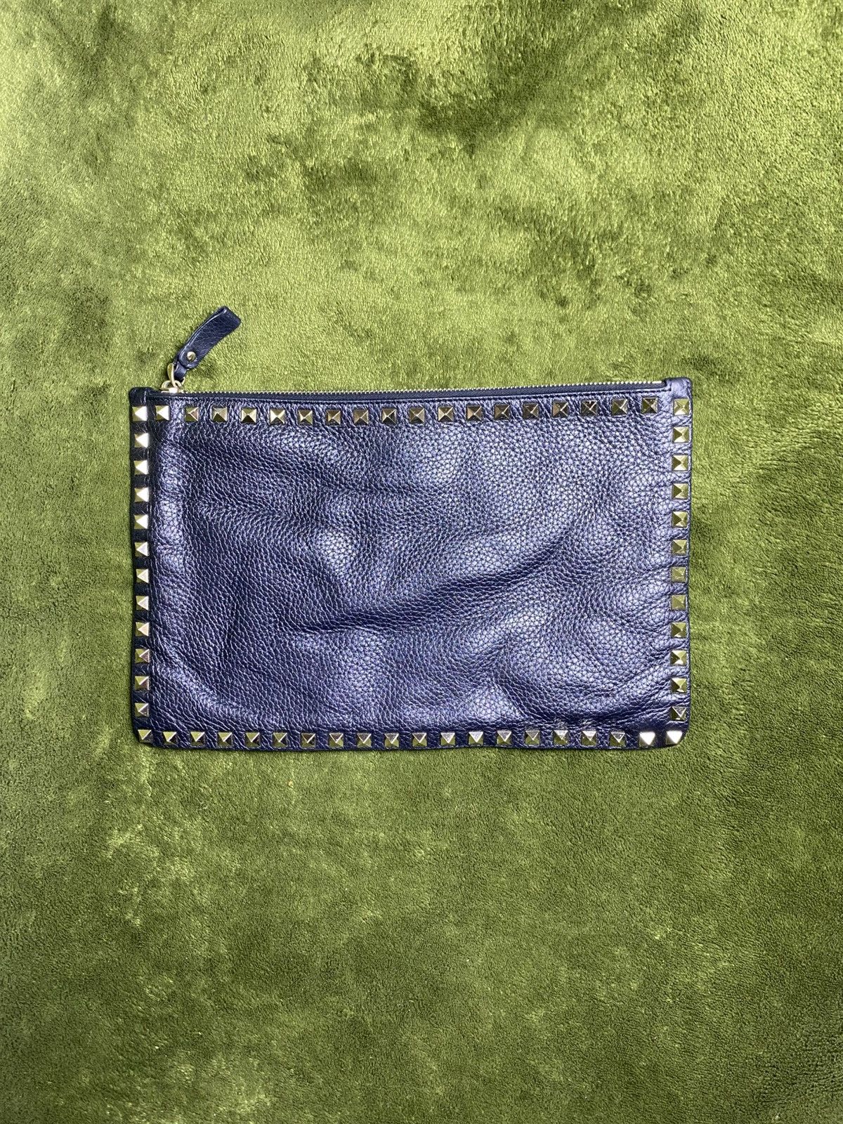 Valentino VALENTINO Garavani Rock Stud Leather Clutch Bag Size ONE SIZE - 1 Thumbnail