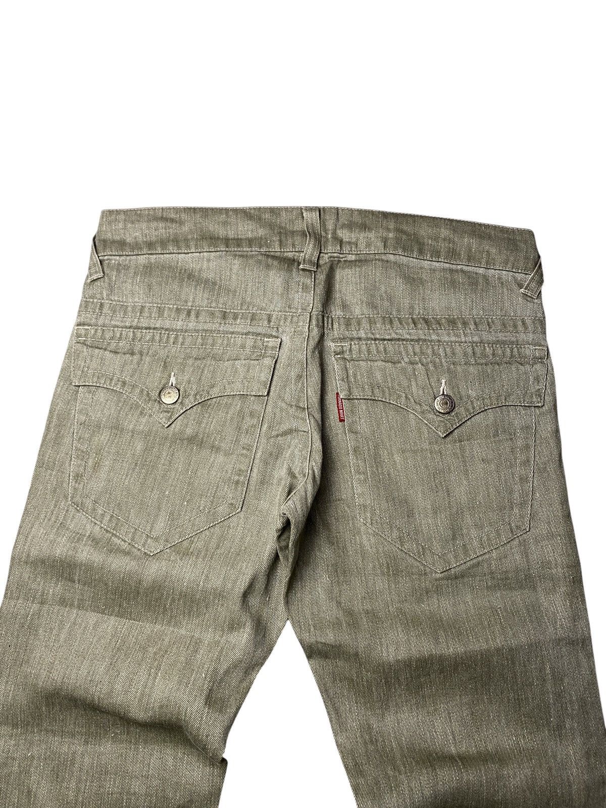 If Six Was Nine 2000's Tornado Mart Flared Spiral Rare Color Jeans Size US 30 / EU 46 - 7 Thumbnail