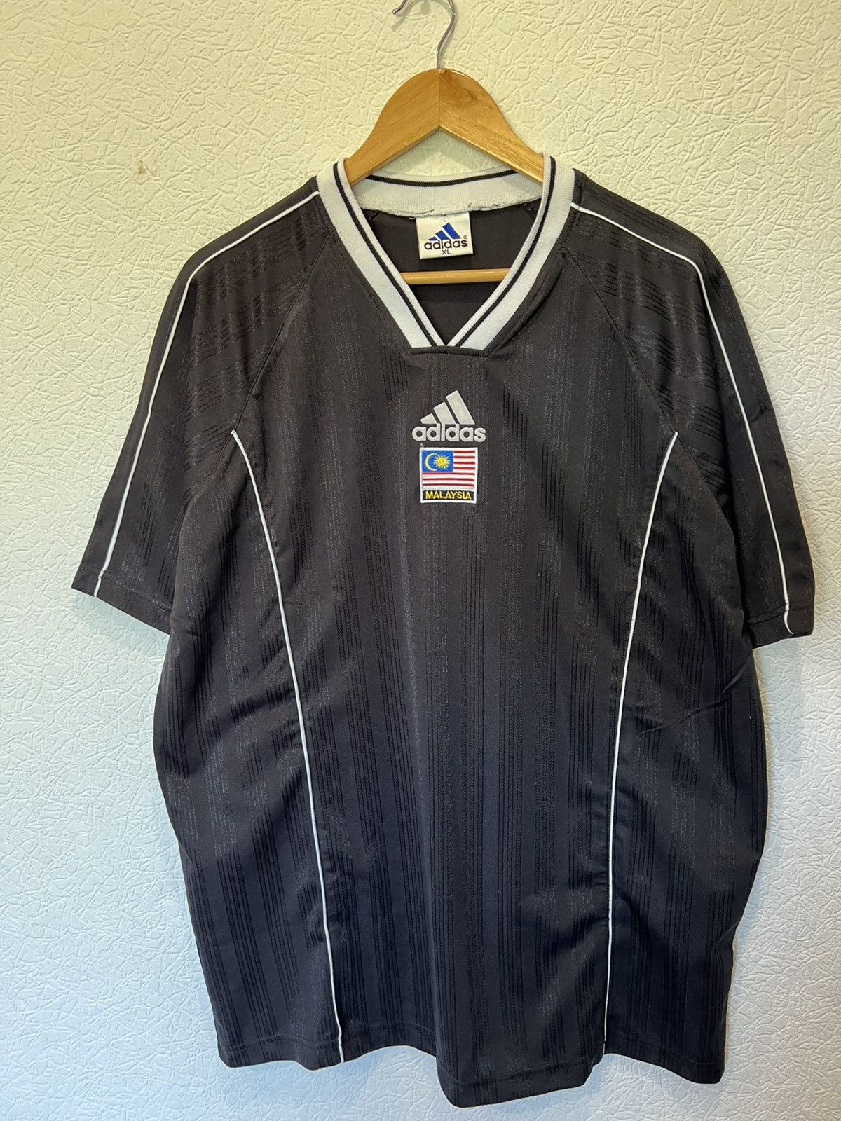 Adidas Vintage 90s Malaysia Adidas Soccer Jersey Football Shirt Size US XL / EU 56 / 4 - 1 Thumbnail