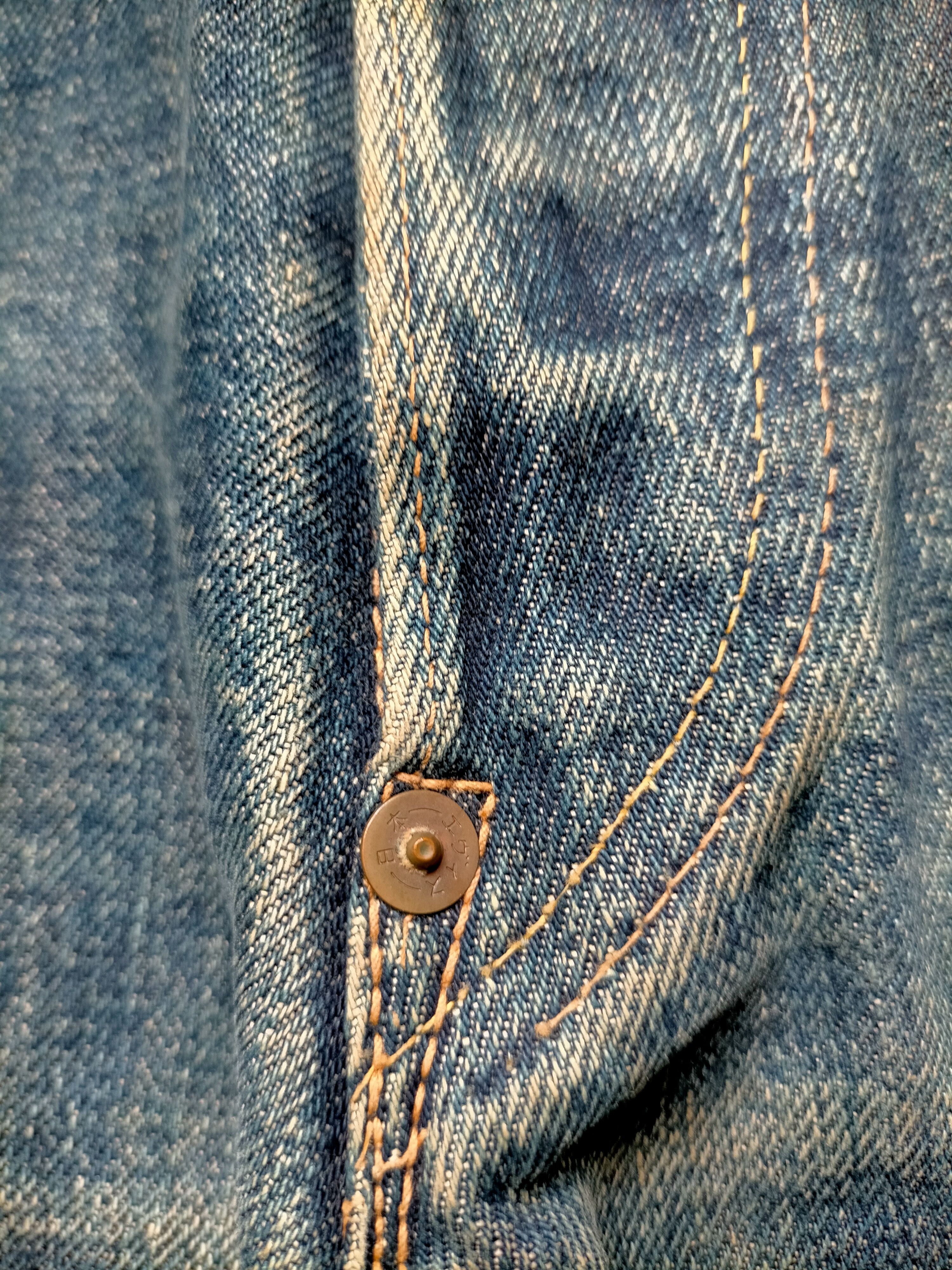 Evisu Vintage Evis Distressed selvedge Denim Size US 30 / EU 46 - 16 Thumbnail