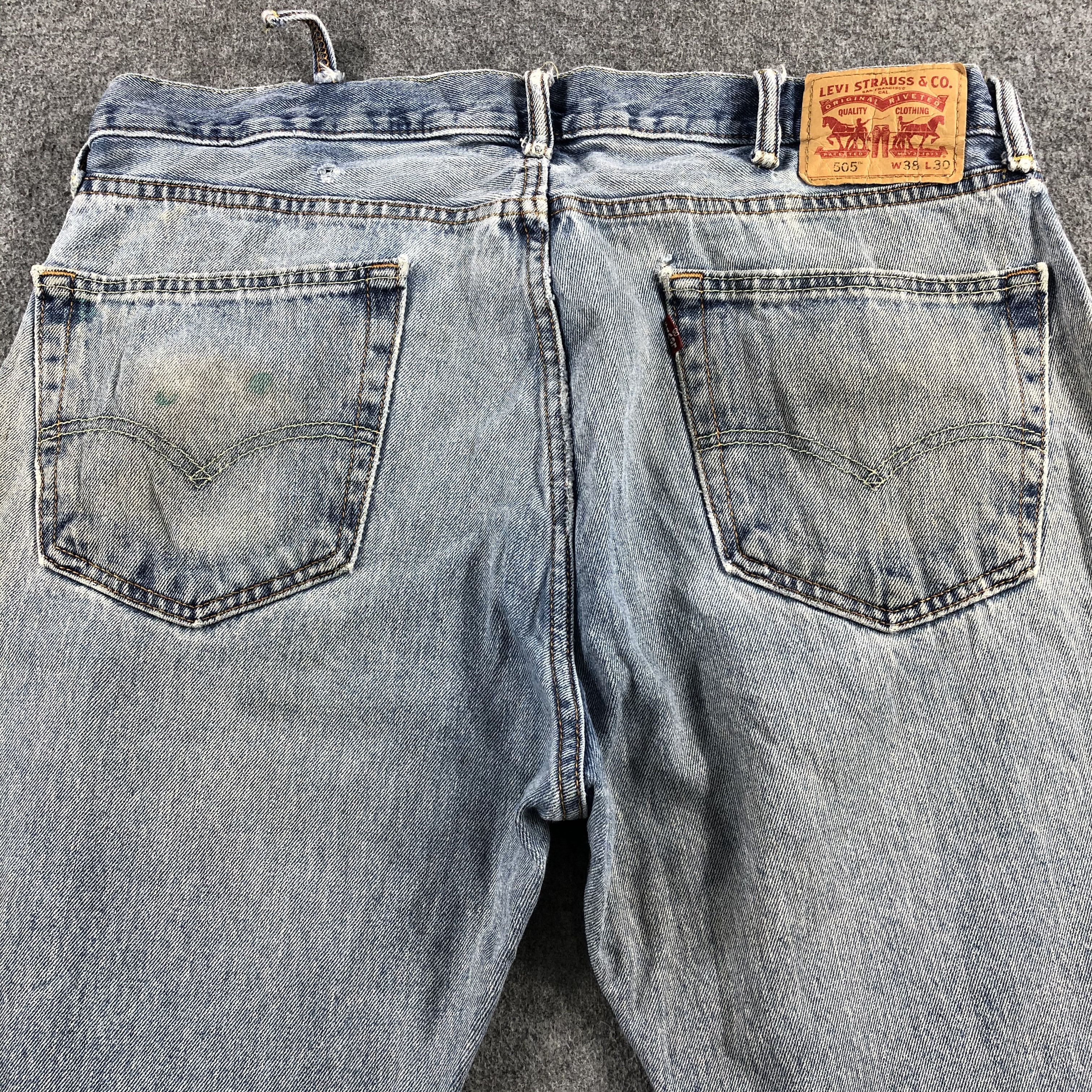 Levi's Vintage Light Wash Levis 505 Jeans-J2240 Size US 38 / EU 54 - 4 Thumbnail