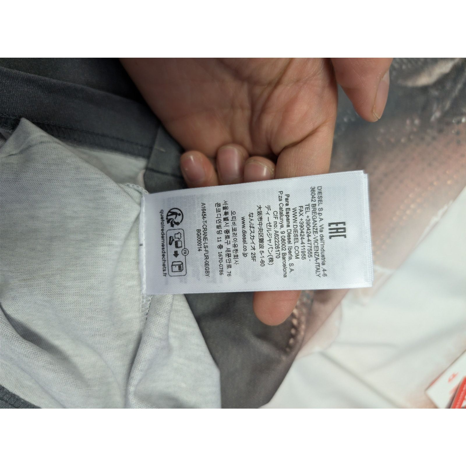 Diesel o1rshd1 Long Sleeve T-Shirt in Multicolor Size US M / EU 48-50 / 2 - 23 Thumbnail