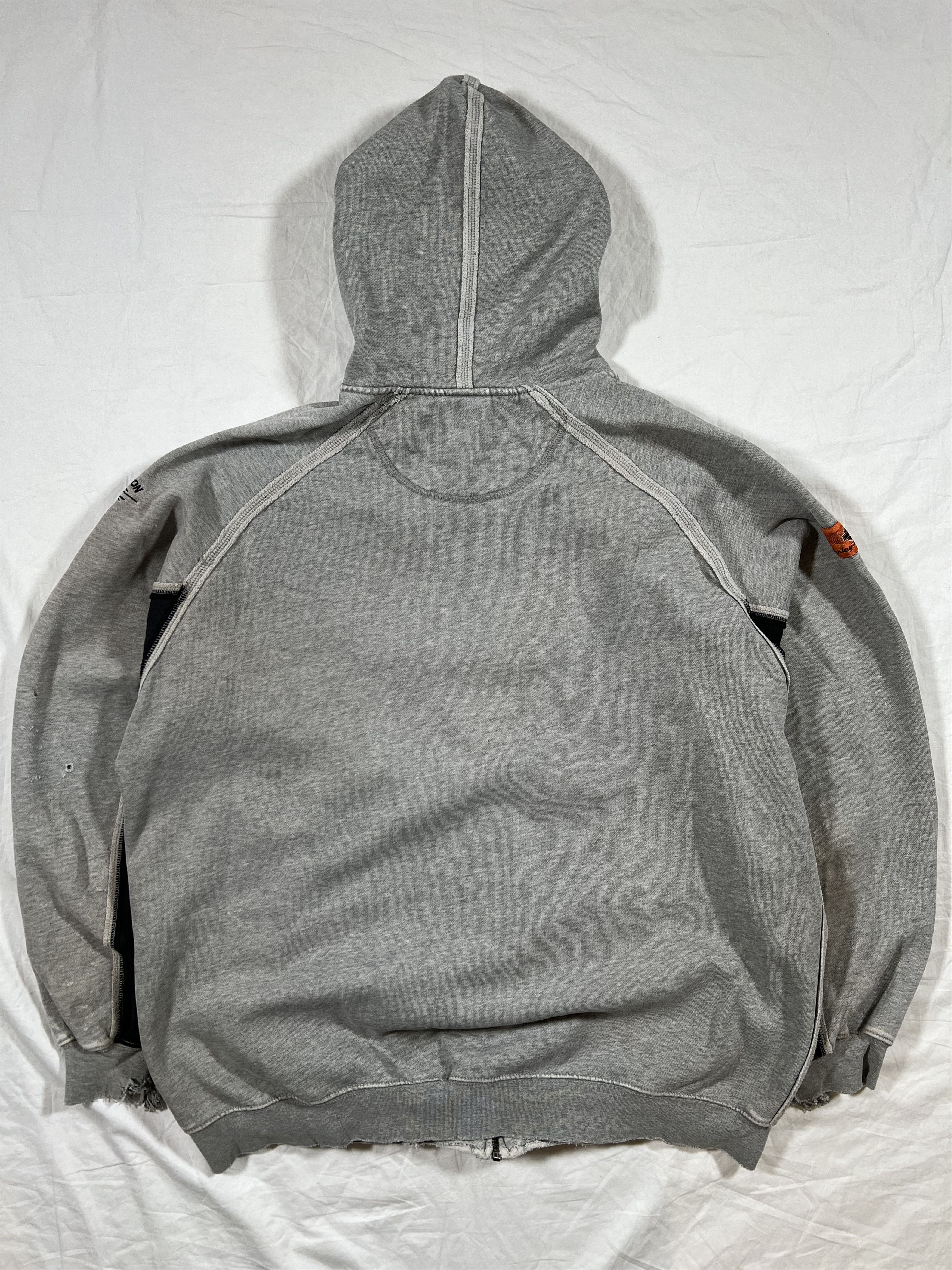 Harley Davidson Vintage Thrashed Harley Davidson Spellout ERD Style Hoodie Size US L / EU 52-54 / 3 - 3 Thumbnail