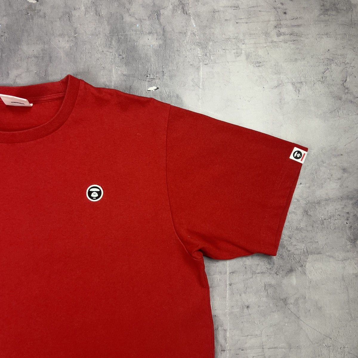 Aape Rare! Aape Bathing Ape Face Patch Logo Tee Y2K SK8 Size US L / EU 52-54 / 3 - 6 Thumbnail