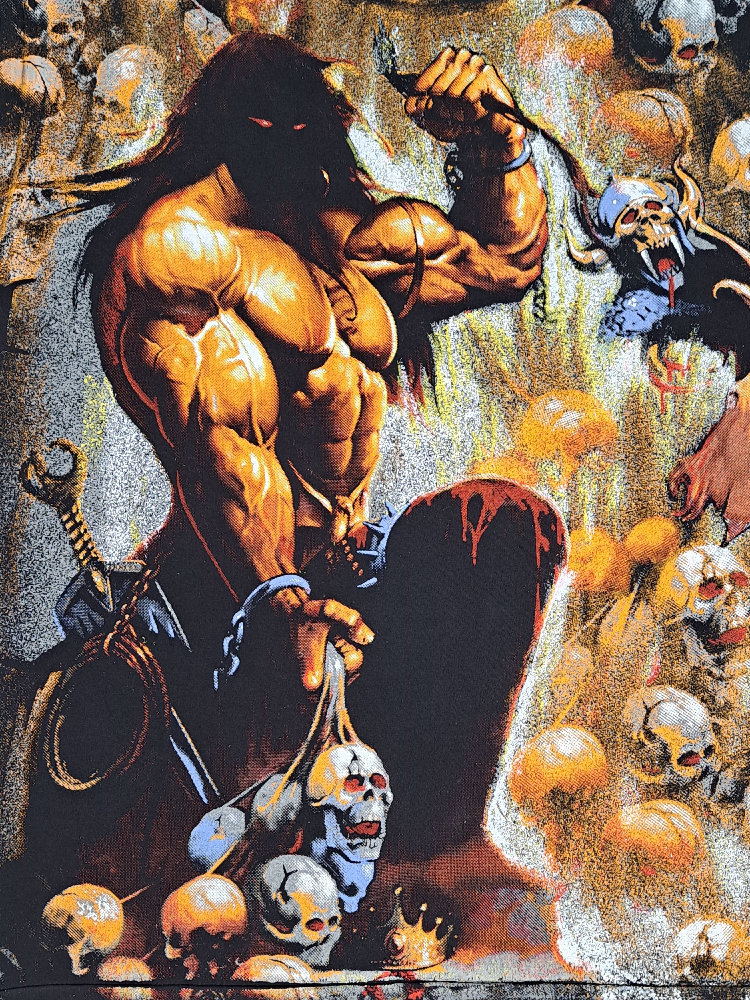 Band Tees Vintage 90s MANOWAR all-over print T-shirt. Size XL. Size US XL / EU 56 / 4 - 3 Thumbnail