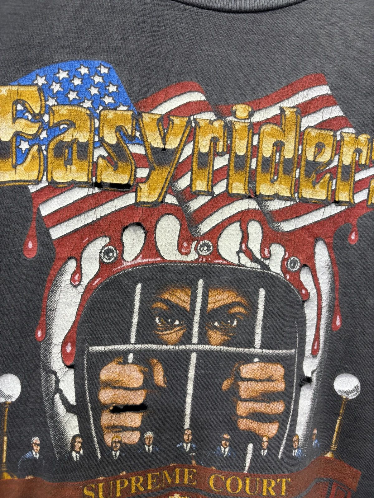 Vintage Vintage Easyriders Freedom Fight Tshirt Size US L / EU 52-54 / 3 - 3 Thumbnail