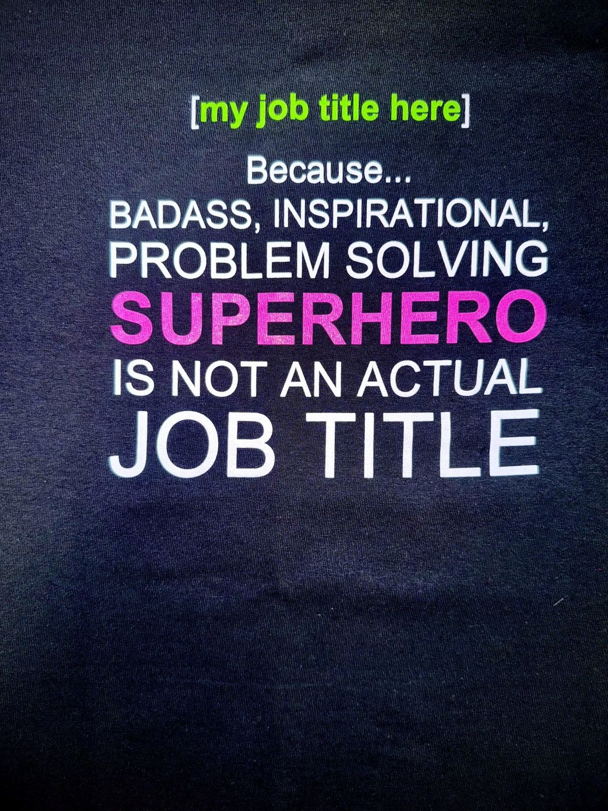 Other Black/Pink/Green Intouch Las Vegas “My Job Title Here” Shirt Size US L / EU 52-54 / 3 - 4 Thumbnail