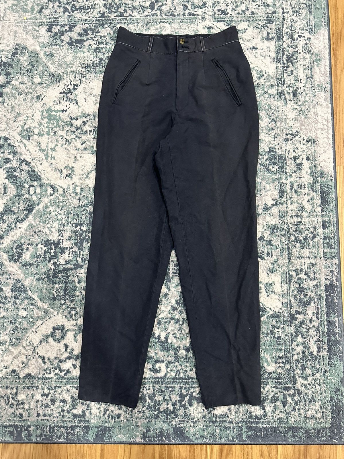 Jean Paul Gaultier Jean Paul Gaultier Trousers Black Faded Pant Size US 27 - 3 Thumbnail