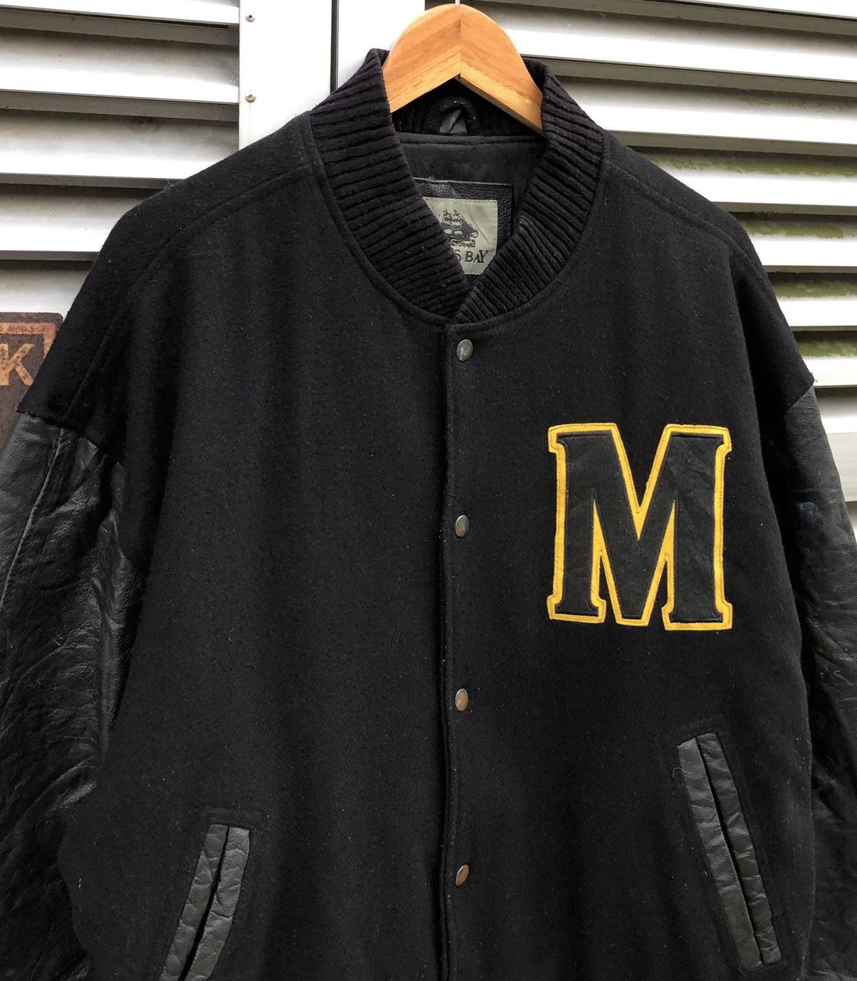 Vintage Vintage BURK’S BAY Wool Leather Varsity Jacket Size US M / EU 48-50 / 2 - 5 Thumbnail