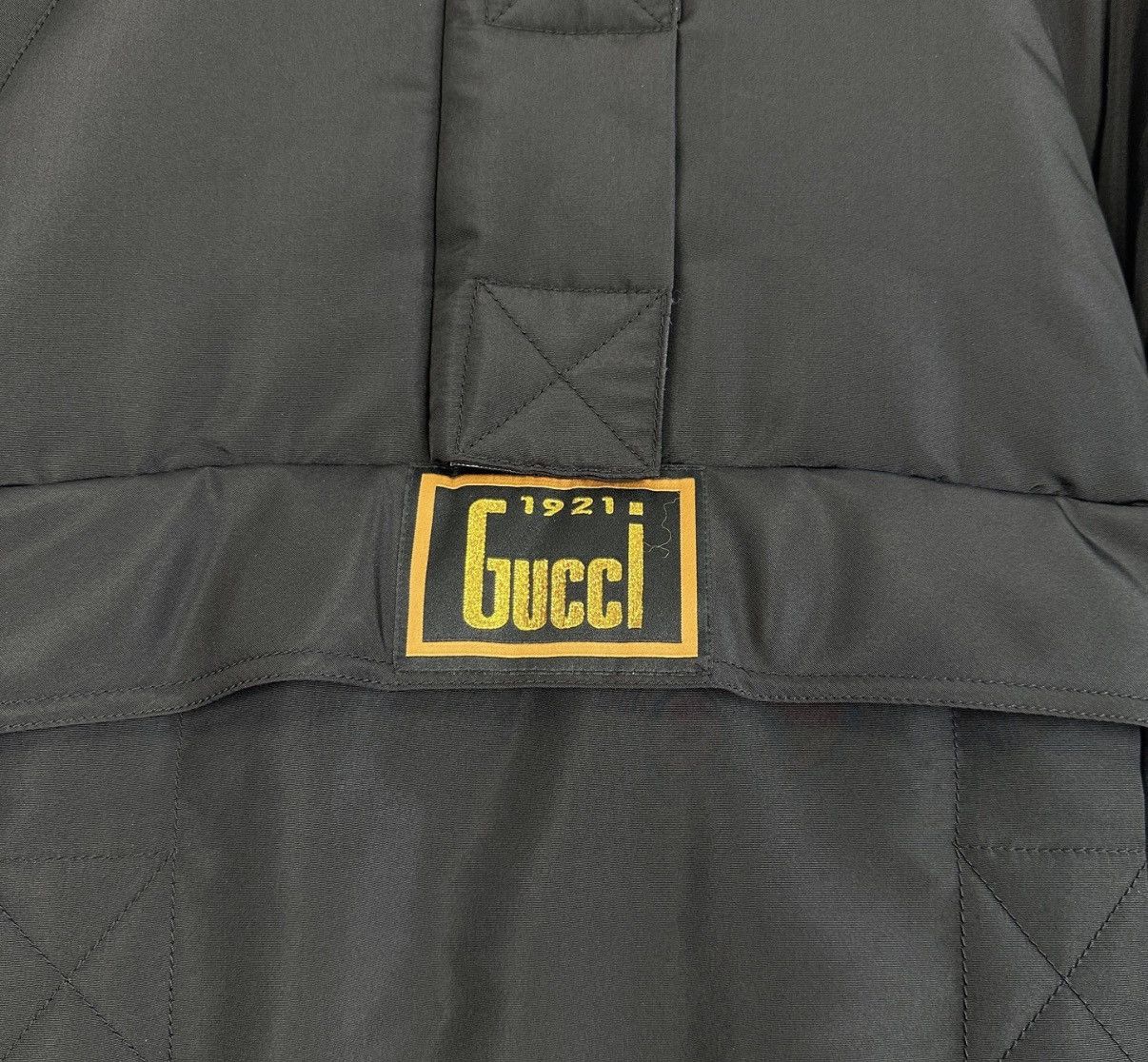 Gucci Gucci Gold Thread Embroidered Logo Hooded Cotton Jacket K12 Size XS / US 0-2 / IT 36-38 - 5 Thumbnail