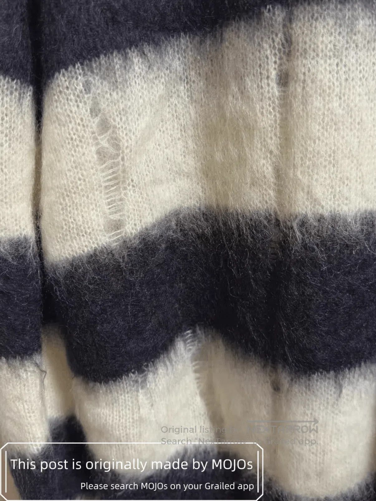 Saint Laurent Paris Saint Laurent Paris Mohair Black & White Knitwear mojos55. Size US S / EU 44-46 / 1 - 2 Thumbnail