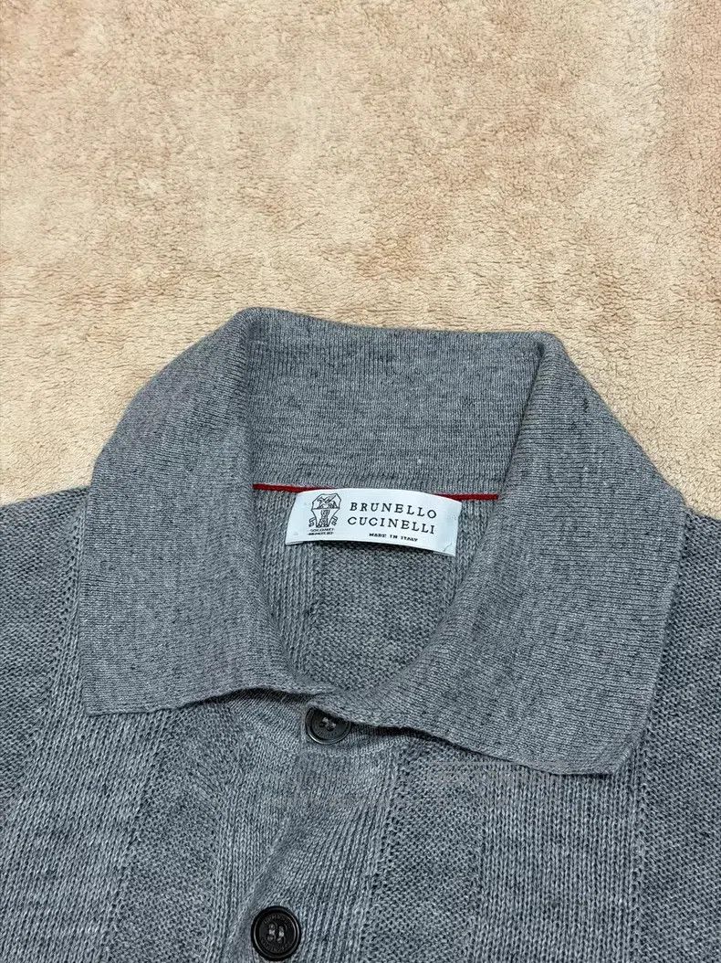 Brunello Cucinelli Brunello Cucinelli Linen Cotton Blended Knit Short Sleeve Size US L / EU 52-54 / 3 - 2 Thumbnail