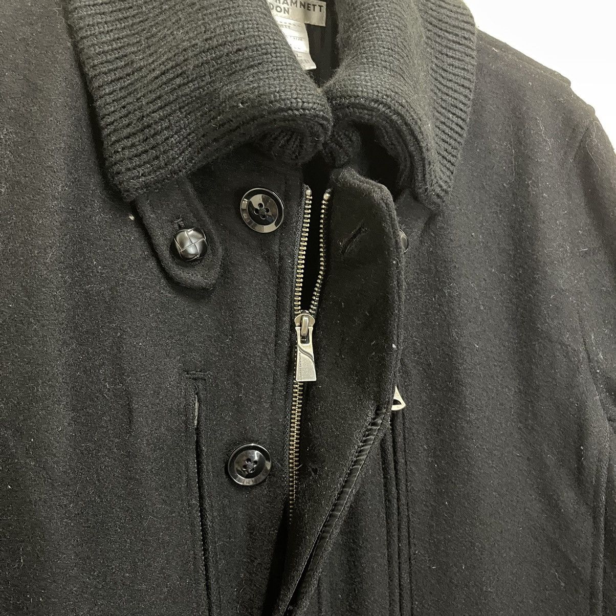 Beauty Beast × Designer × Katharine Hamnett London Katharine Hamnett London Zipper Wool Jacket Size US M / EU 48-50 / 2 - 6 Thumbnail