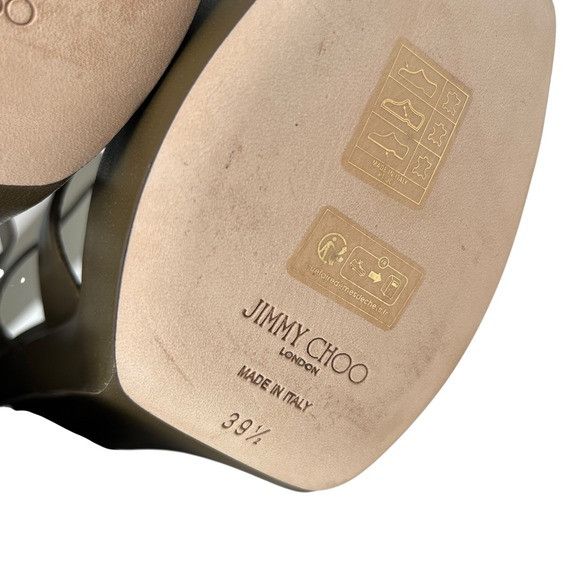 Jimmy Choo Jimmy Choo Ellison 140 Heel in Caper Green Size US 9.5 / IT 39.5 - 7 Thumbnail