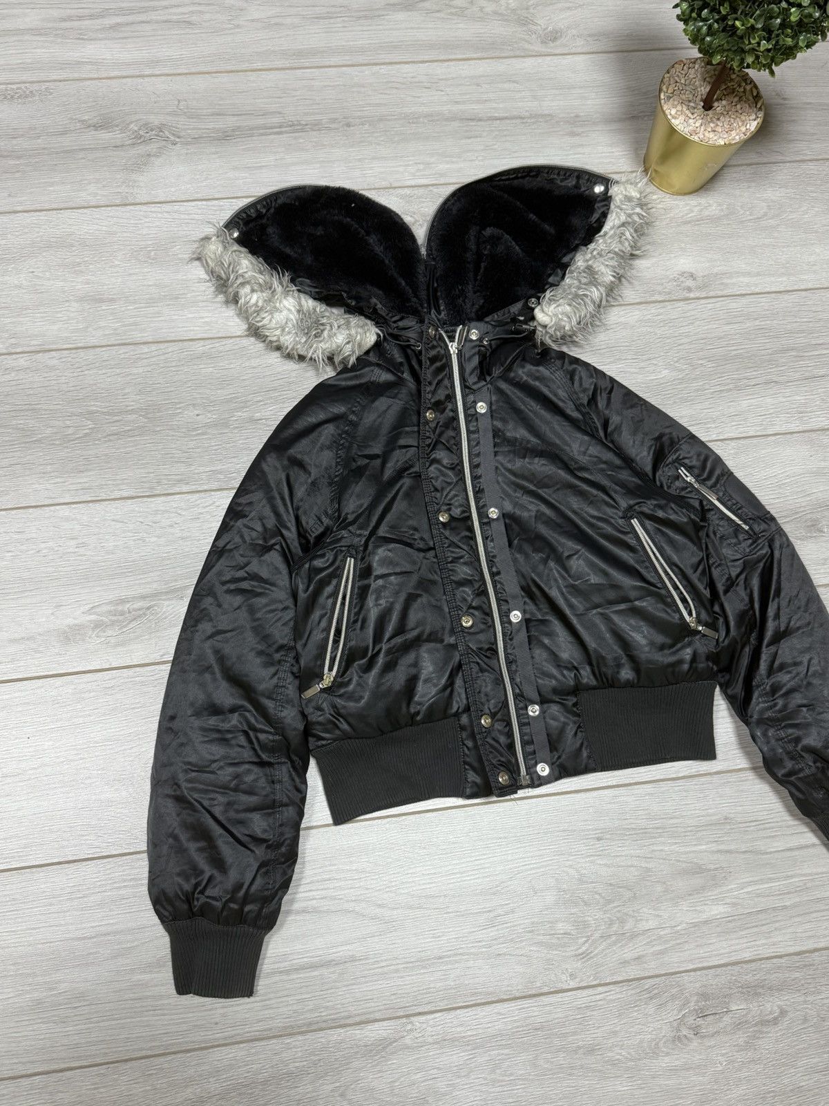 Nike Nike vintage N2B zip hood bomber nylon fur alaska jacket Size S / US 4 / IT 40 - 4 Thumbnail