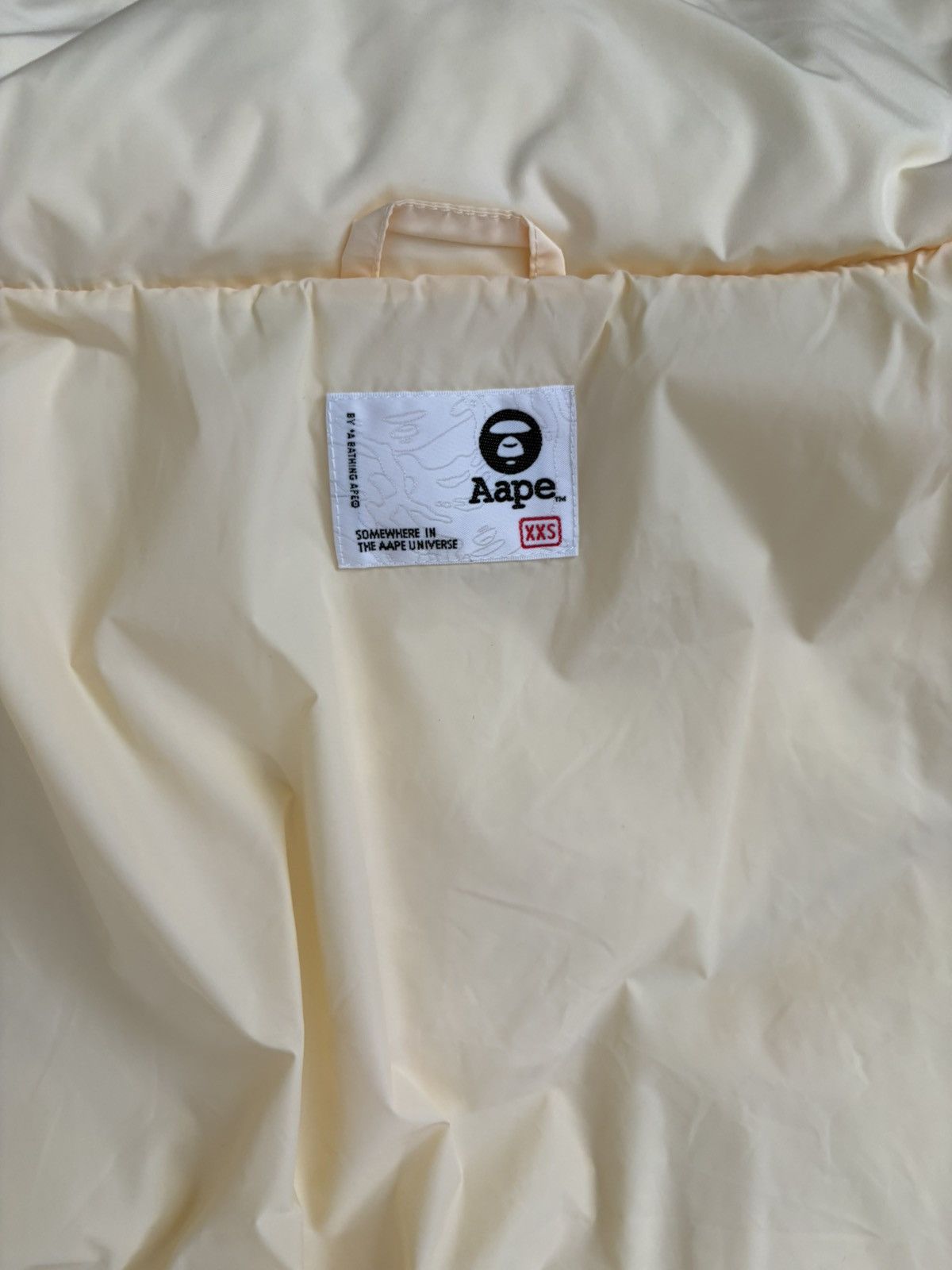 Aape AAPE beige puffer jacket Size XXS / US 00 / IT 34 - 5 Thumbnail