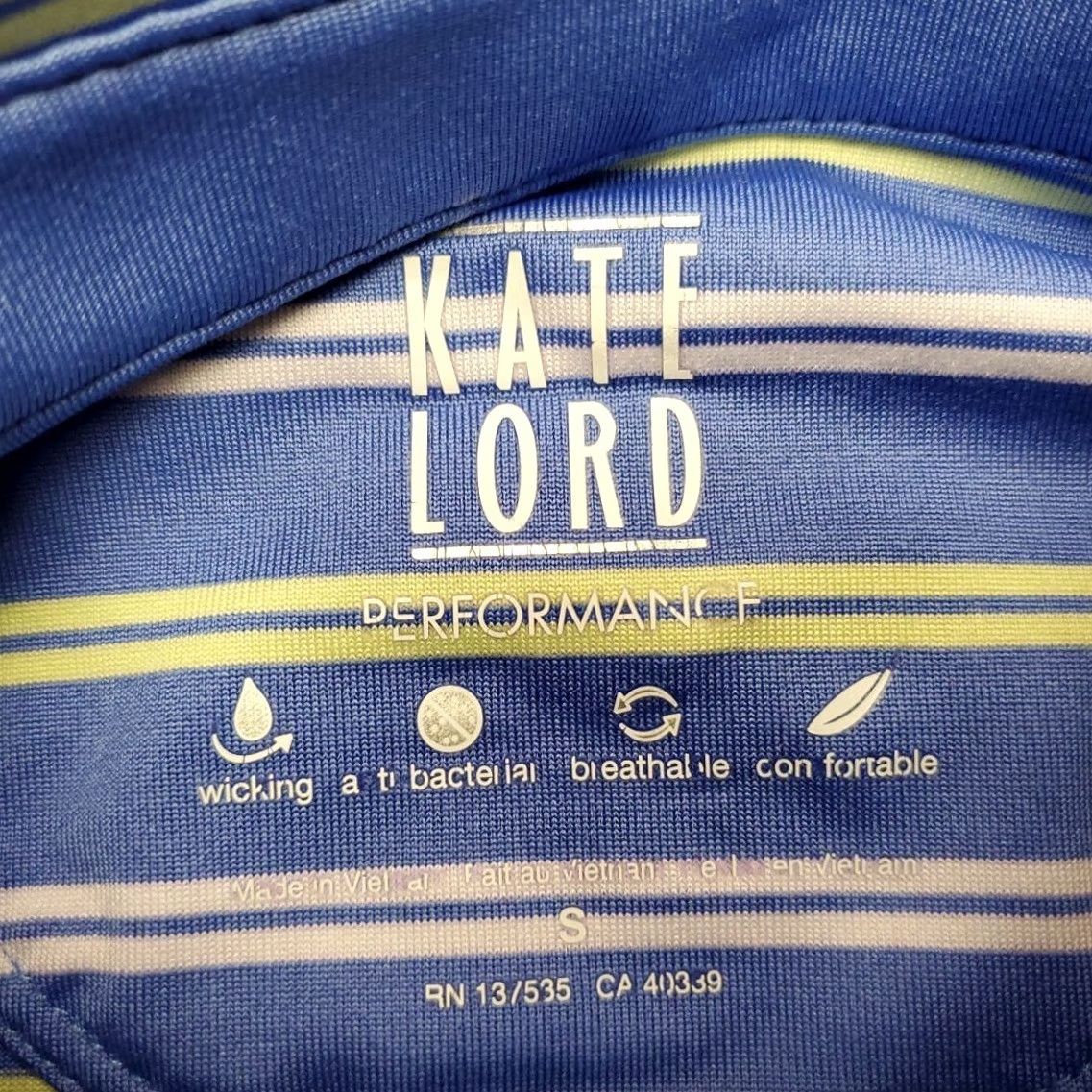 Vintage Kate Lord Polo Shirt Womens Small Blue 4 Way Performance Stretch Wicking Golf Shirt Polo S Blue Womens Size S / US 4 / IT 40 - 4 Thumbnail