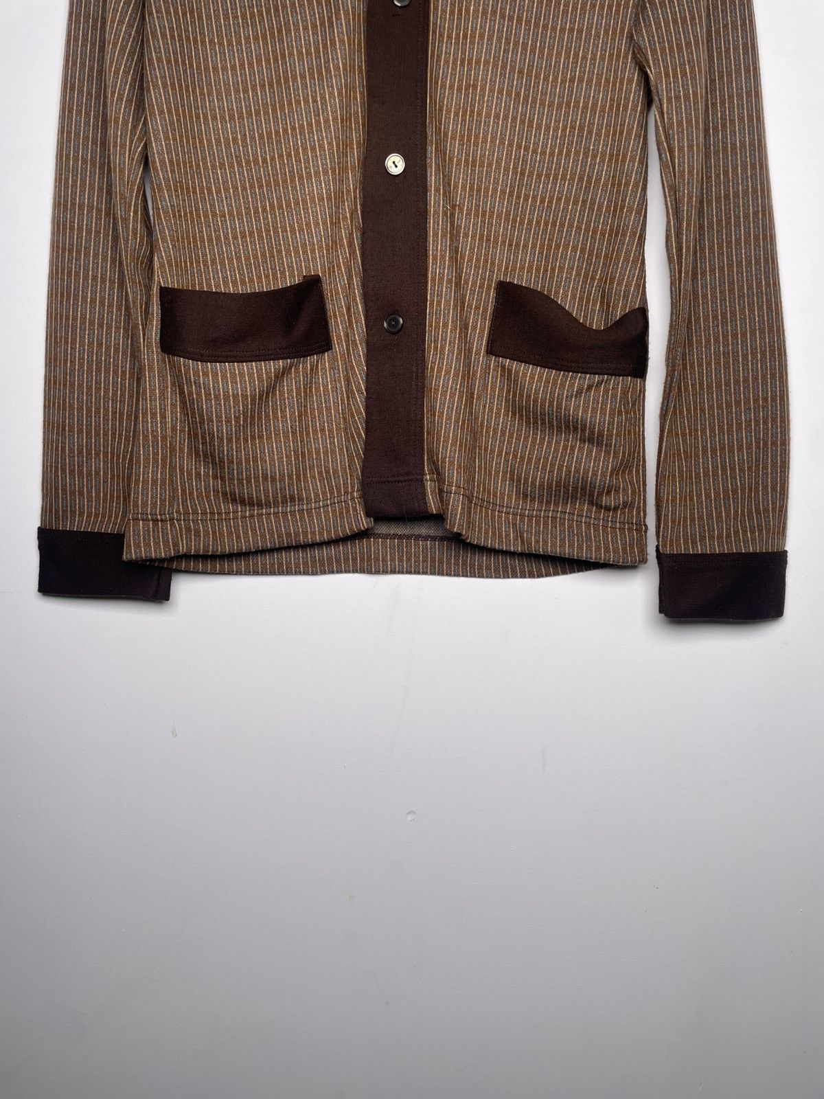 Other Vintage Brown Striped Knit Cardigan (S) Size US S / EU 44-46 / 1 - 5 Thumbnail