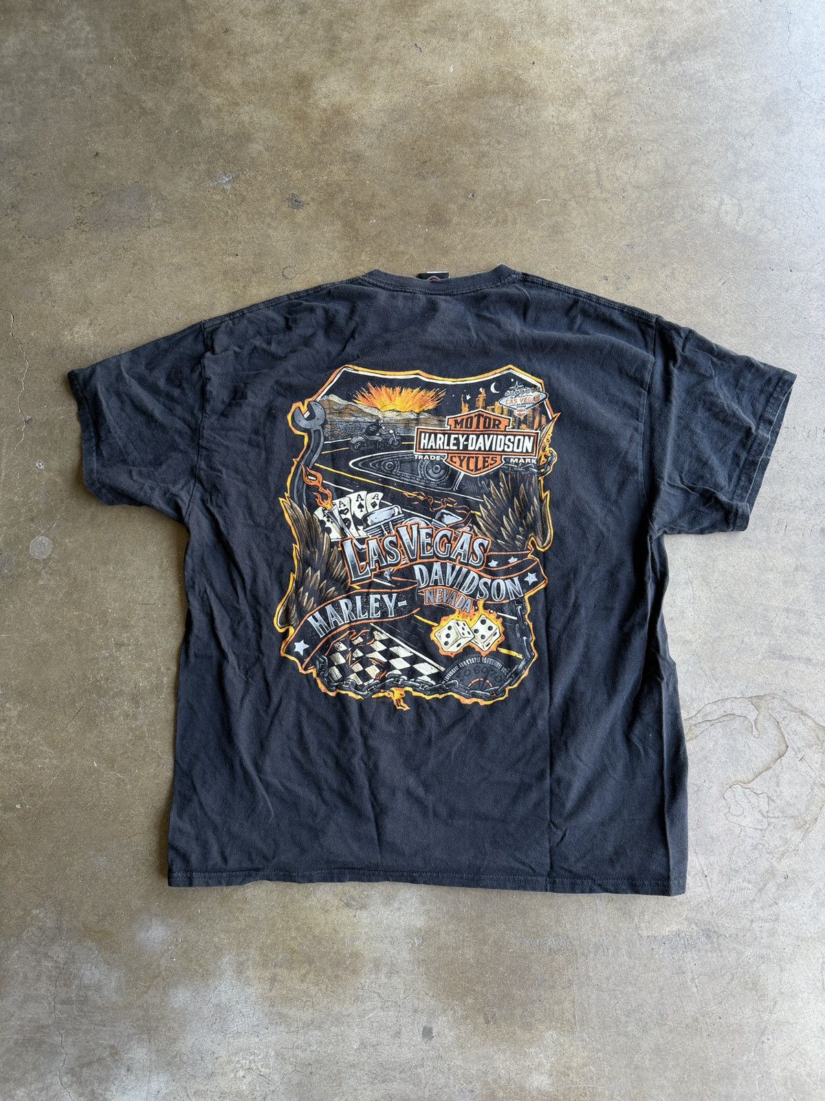 Harley Davidson Harley Davidson - Las Vegas Tee Size US XL / EU 56 / 4 - 2 Thumbnail