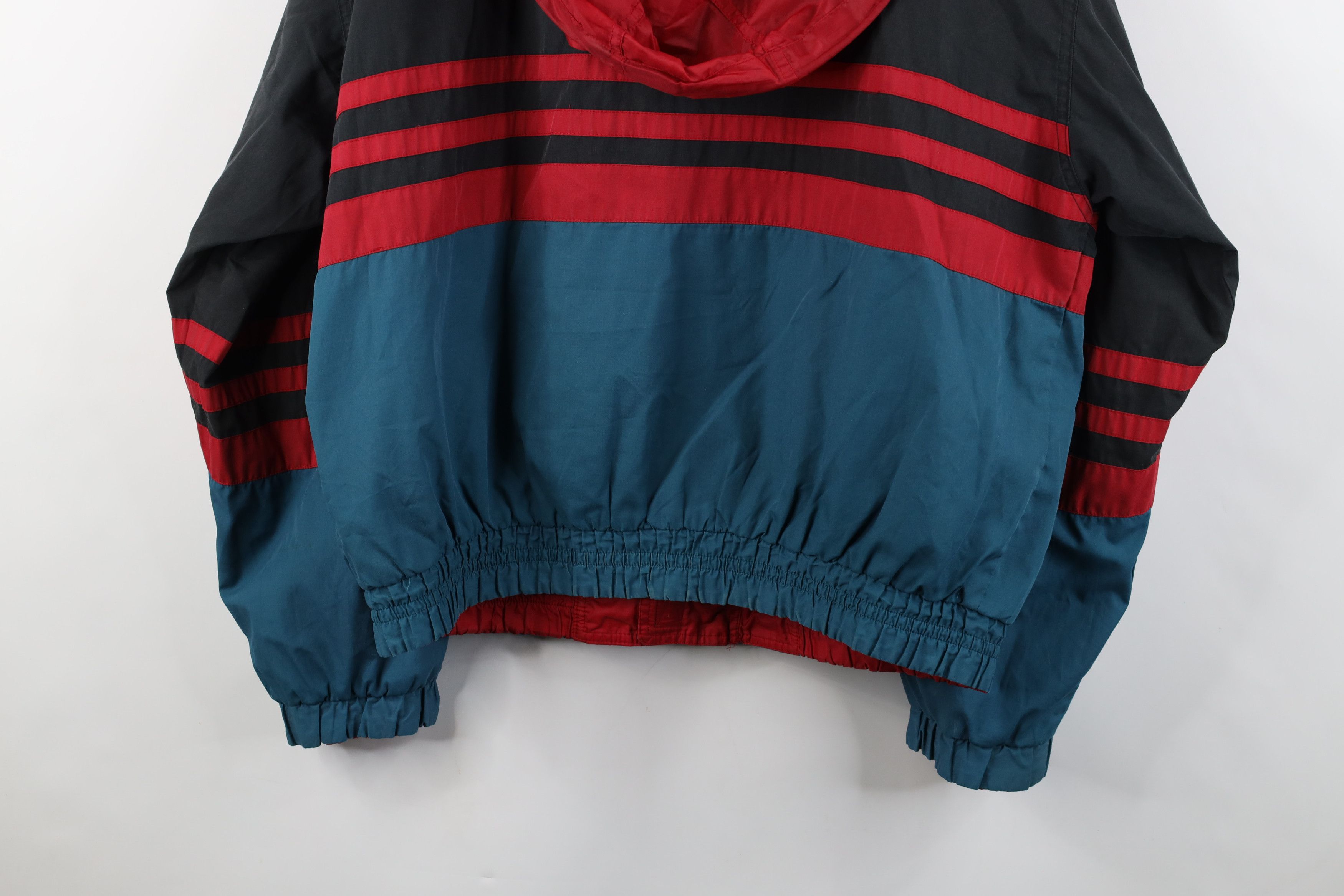 Vintage Vintage 90s Streetwear Reversible Hooded Sailing Jacket Size US XL / EU 56 / 4 - 11 Thumbnail