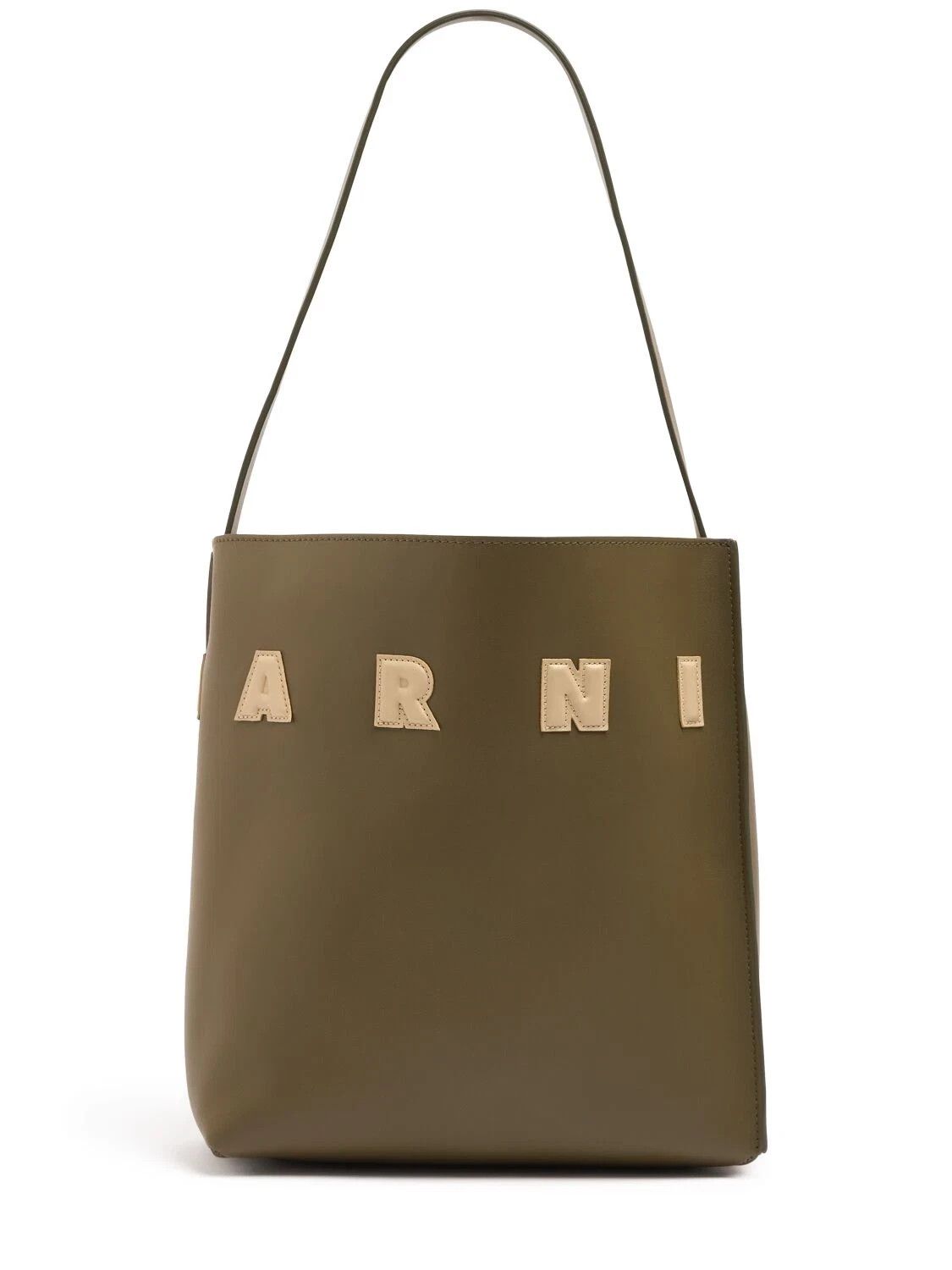 Marni MARNI Museo Deep Sage Leather Shoulder Bag New Auth Size ONE SIZE - 1 Thumbnail
