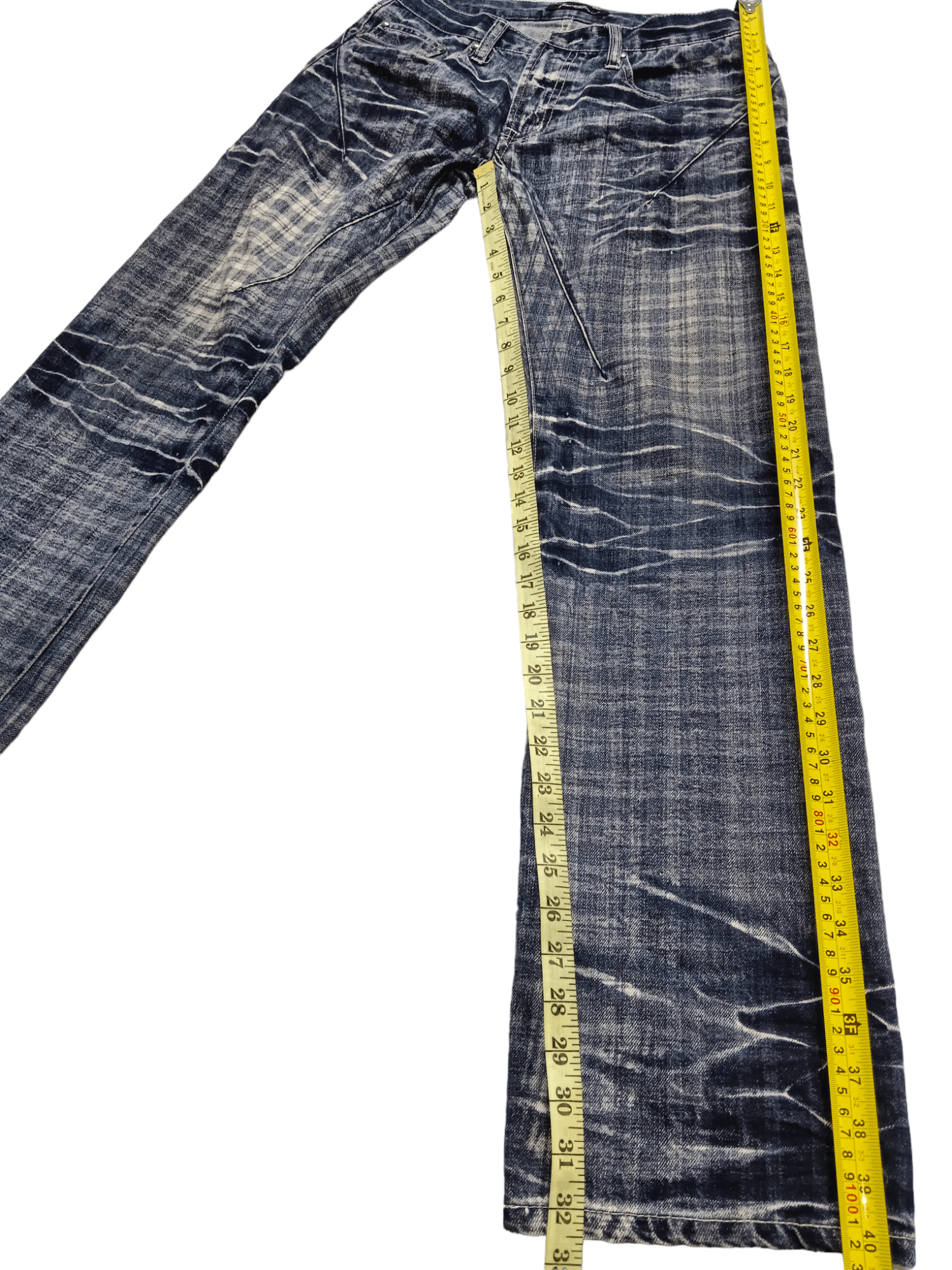 Japanese Brand Root Three Style Clawmark Checkered Denim Size US 30 / EU 46 - 8 Thumbnail