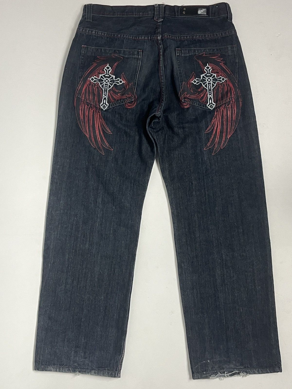 Ed Hardy × Southpole Culture Jeans Winged Cross Denim Size US 36 / EU 52 - 1 Thumbnail