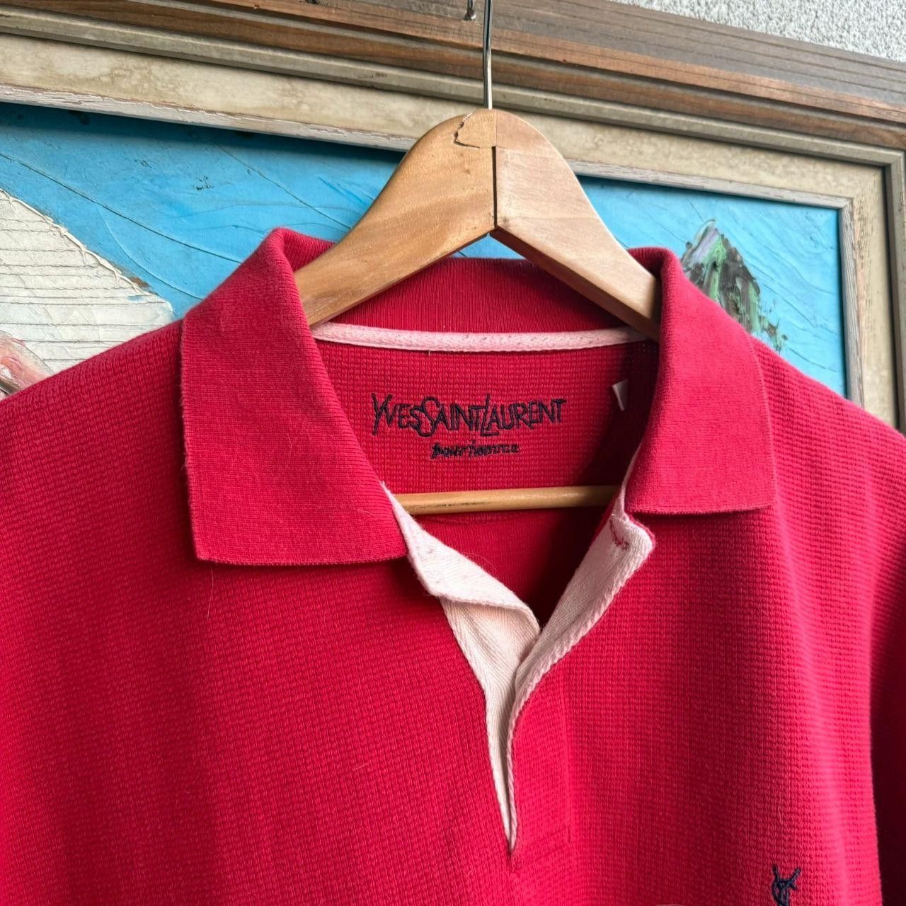 Yves Saint Laurent Yves Saint Laurent YSL T shirt Polo Tee Heavy Overshirt Size US XL / EU 56 / 4 - 4 Thumbnail