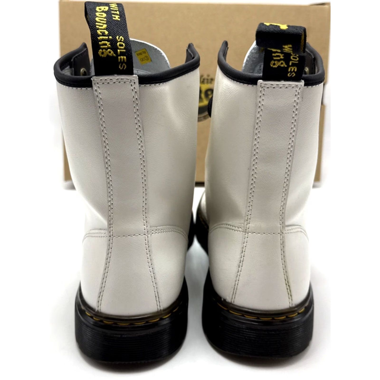 Dr. Martens Dr. Martens Zavala White Smooth Leather Combat Boots Womens Size 10 Boots Casual Womens 90s City Outdoor Retro Combat Boot Vel Azaw Size US 8 / IT 38 - 4 Thumbnail