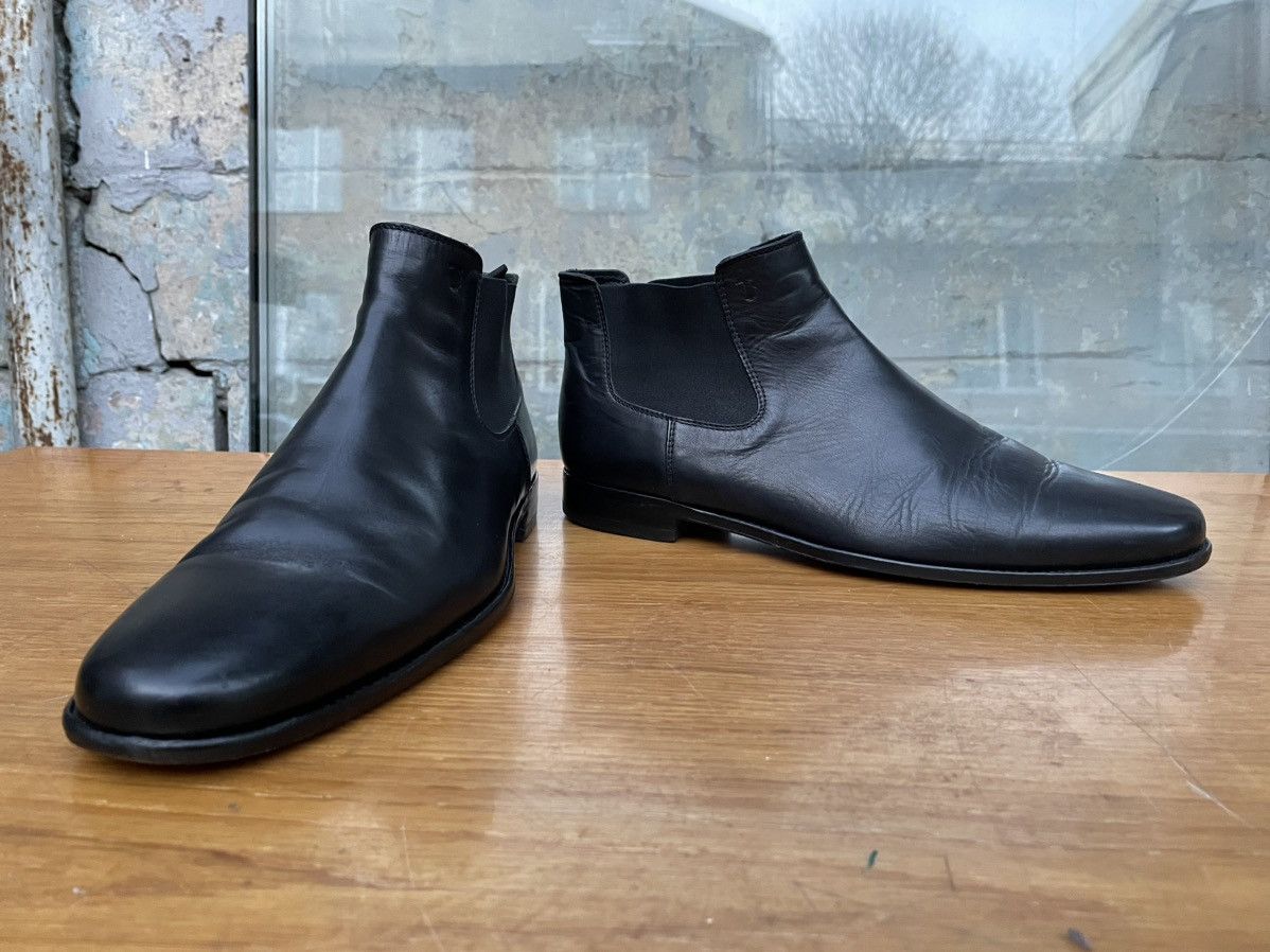 Tod's TOD's Avant Garde Black Leather Chelsea Boots Size US 9 / EU 42 - 6 Thumbnail