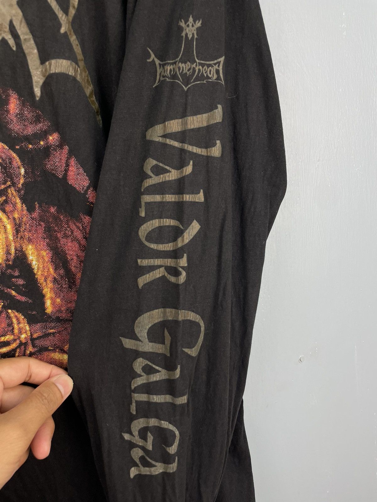 Band Tees Vintage 90s Thyrfing Valdr Galga Sweden Metal band t shirt Size US XL / EU 56 / 4 - 5 Thumbnail