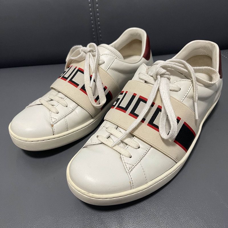 Gucci Gucci Ace Striped Low-Top Fashion Sneakers Size US 6.5 / EU 39-40 - 1 Thumbnail