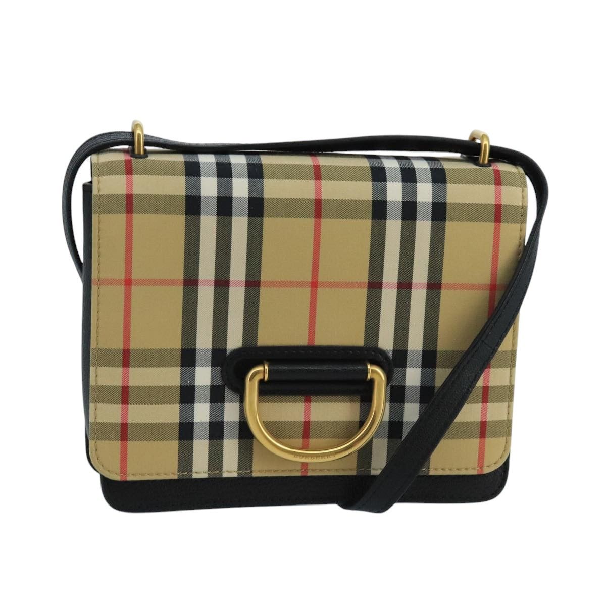 Burberry Nova Check Beige Canvas Shoulder Bag (Pre-Owned) Size ONE SIZE - 1 Thumbnail