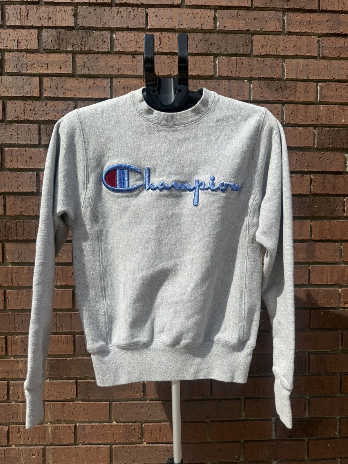 Champion Retro Champion Crewneck Sweatshirt Gray Reverse Weave 3-D Size US XS / EU 42 / 0 - 1 Thumbnail