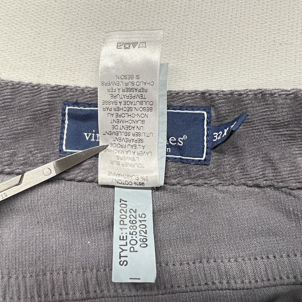 Vineyard Vines Vineyard Vines Pants Grey Corduroy 5 Pocket Slim Straight Size US 32 / EU 48 - 9 Thumbnail