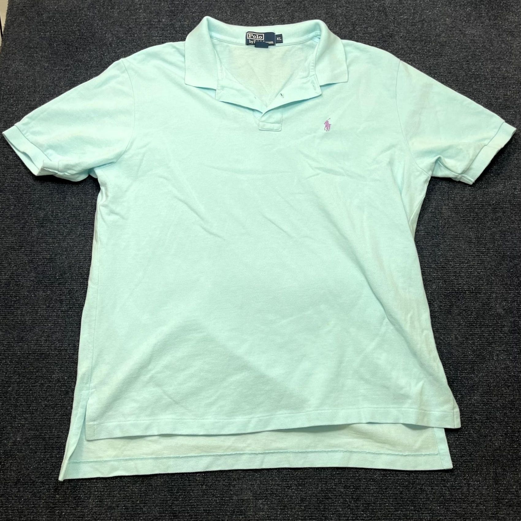 Polo Ralph Lauren Polo Ralph Lauren Polo Shirt Mens XL Blue Solid Short Sleeve Pony Logo Casual Size US XL / EU 56 / 4 - 2 Thumbnail