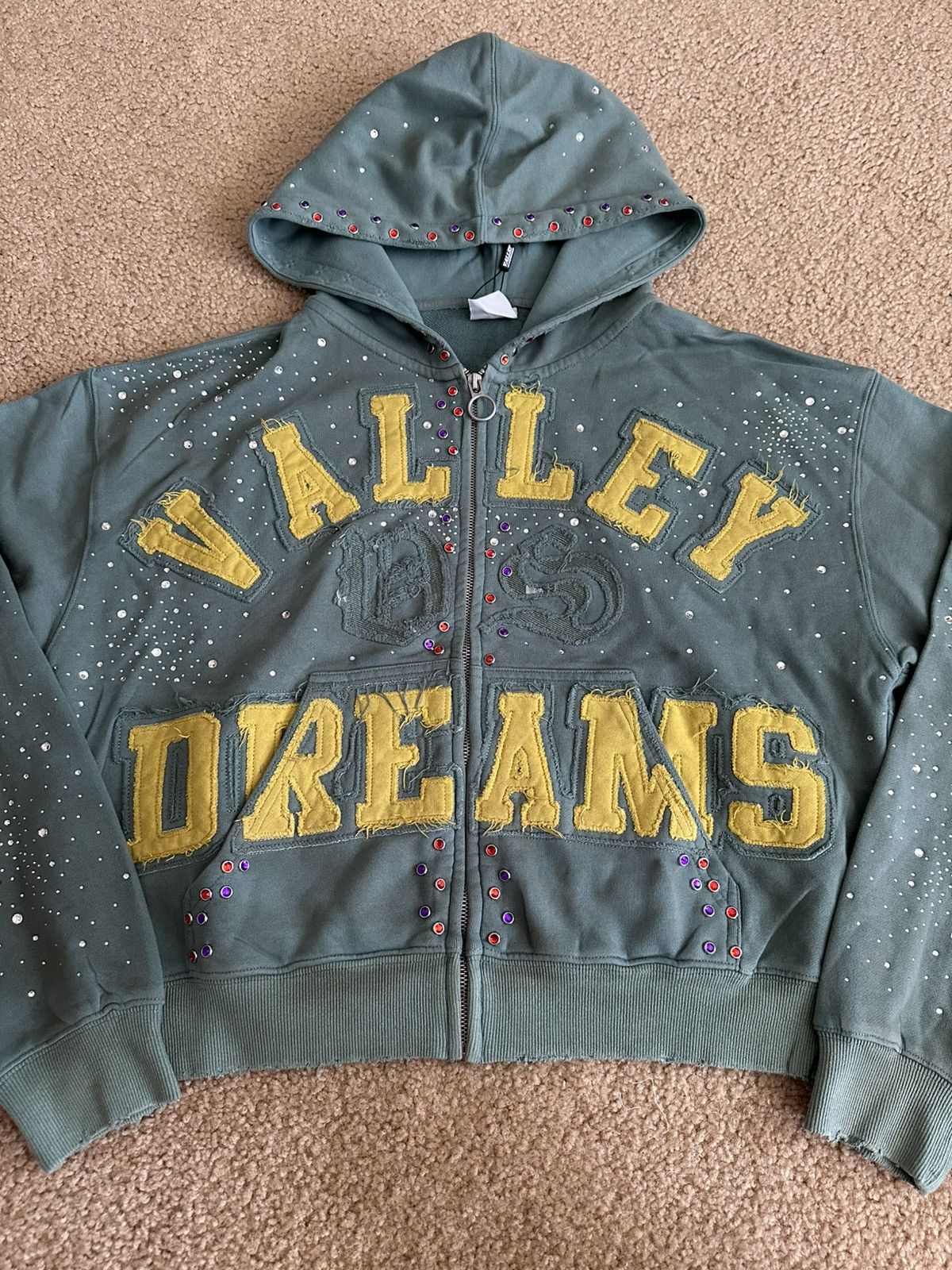 Vale Vale Lives Green Bank Classico Zip Up Hoodie Small Size US S / EU 44-46 / 1 - 3 Thumbnail