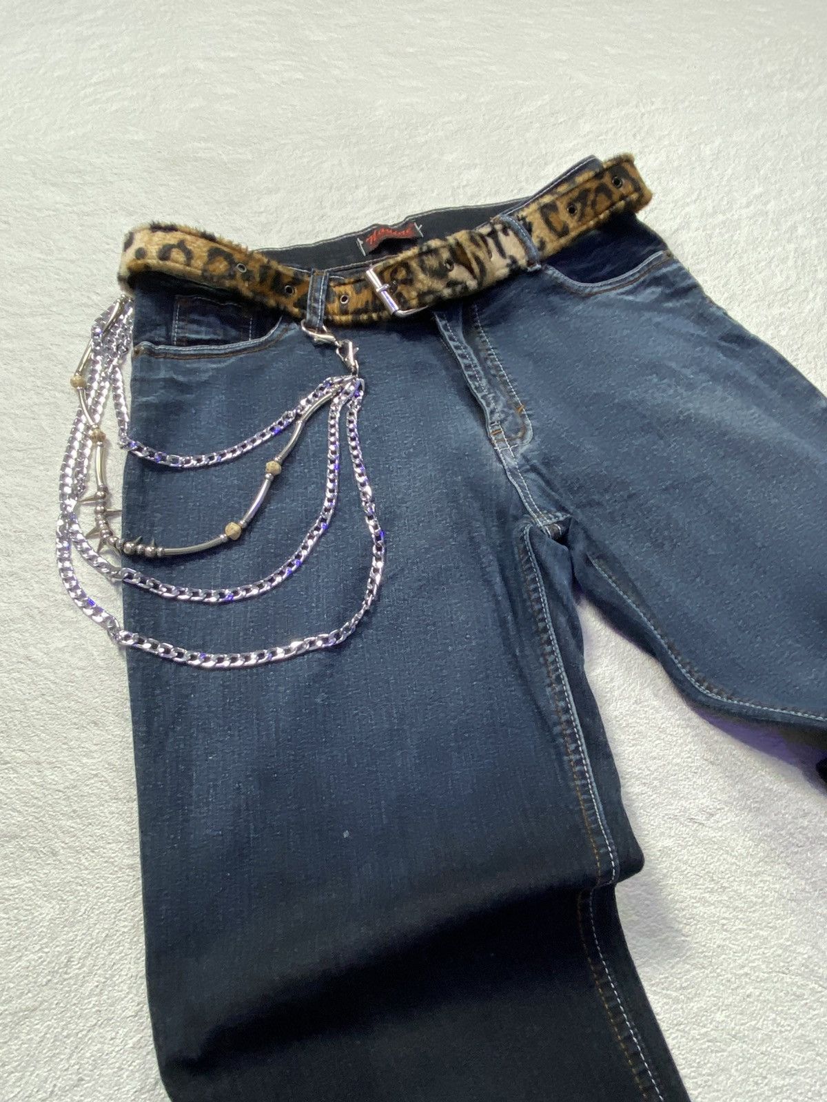 If Six Was Nine × Japanese Brand × Tornado Mart Nadine flower embroidery flare washed jean Size US 32 / EU 48 - 4 Thumbnail