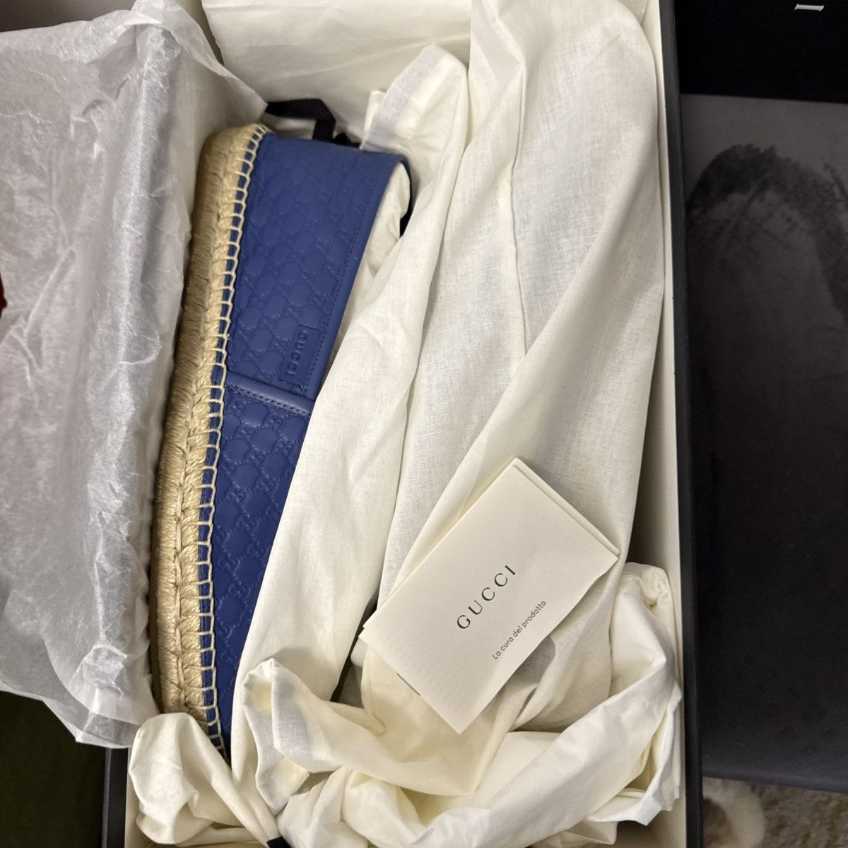 Gucci New Gucci Microguccissima Mens Leather Espadrilles sz G11 Size US 11.5 / EU 44-45 - 7 Thumbnail