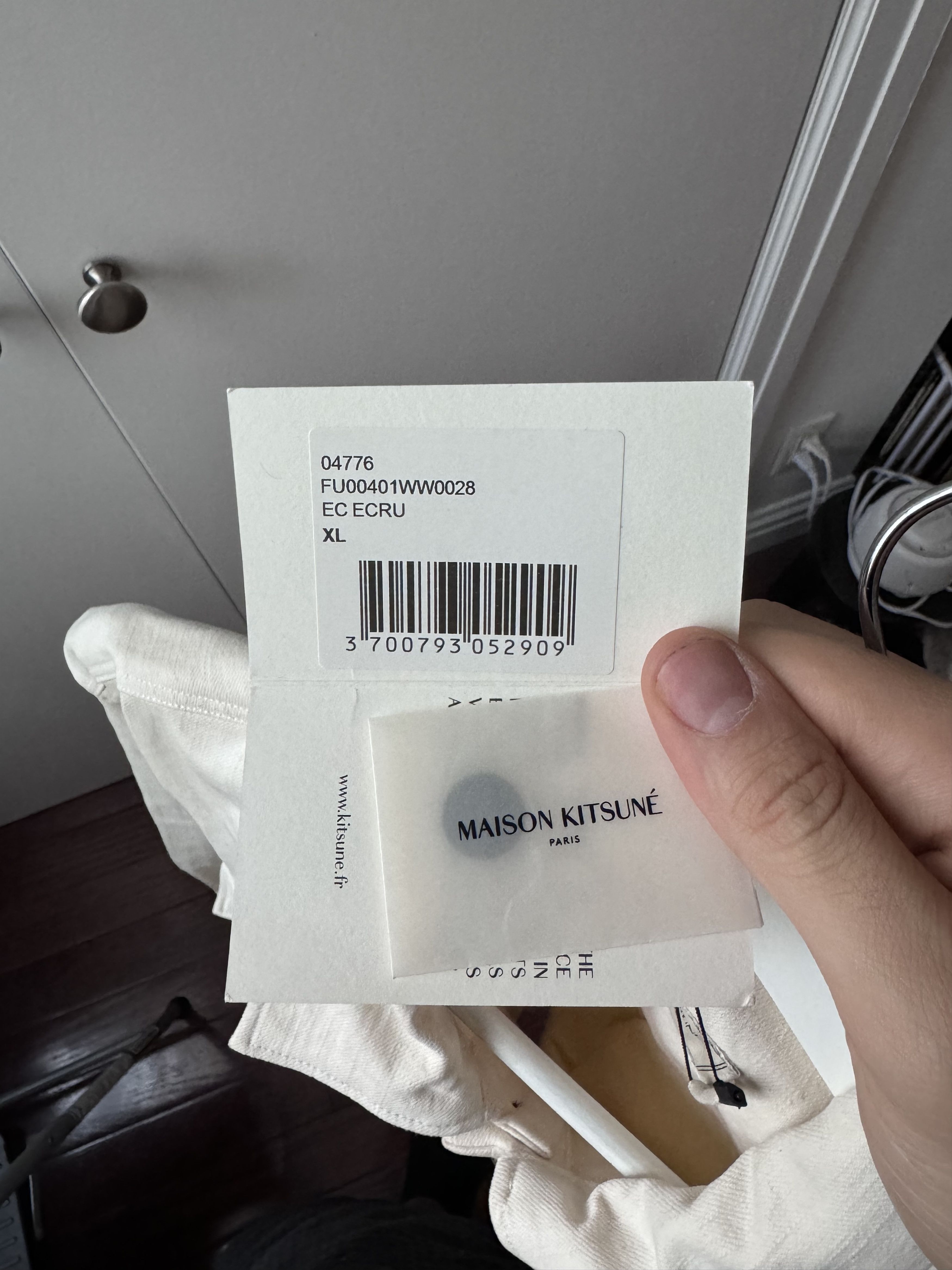 Maison Kitsune Beige Outershirt Size US XL / EU 56 / 4 - 4 Thumbnail