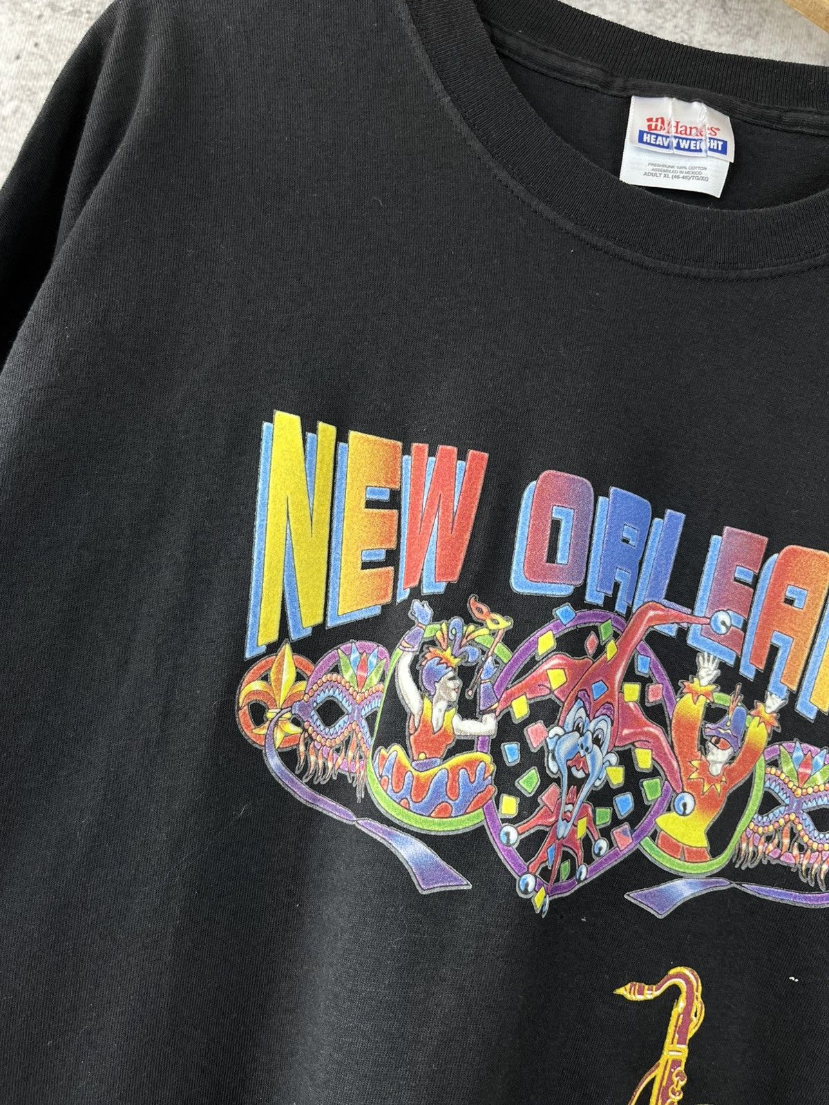 Hanes × Vintage New Orleans - Hanes 90s t-shirt vintage tee XL (K) Size US XL / EU 56 / 4 - 4 Thumbnail