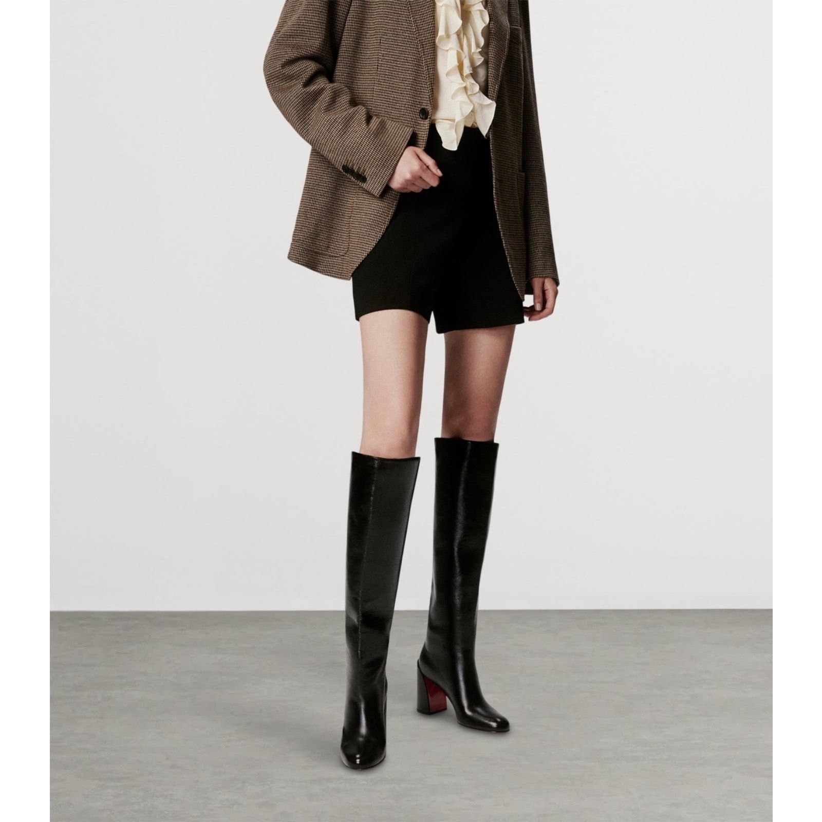 Christian Louboutin Christian Louboutin Janitta 85 Knee High Block Boot 36.5 Size US 6.5 / IT 36.5 - 8 Thumbnail