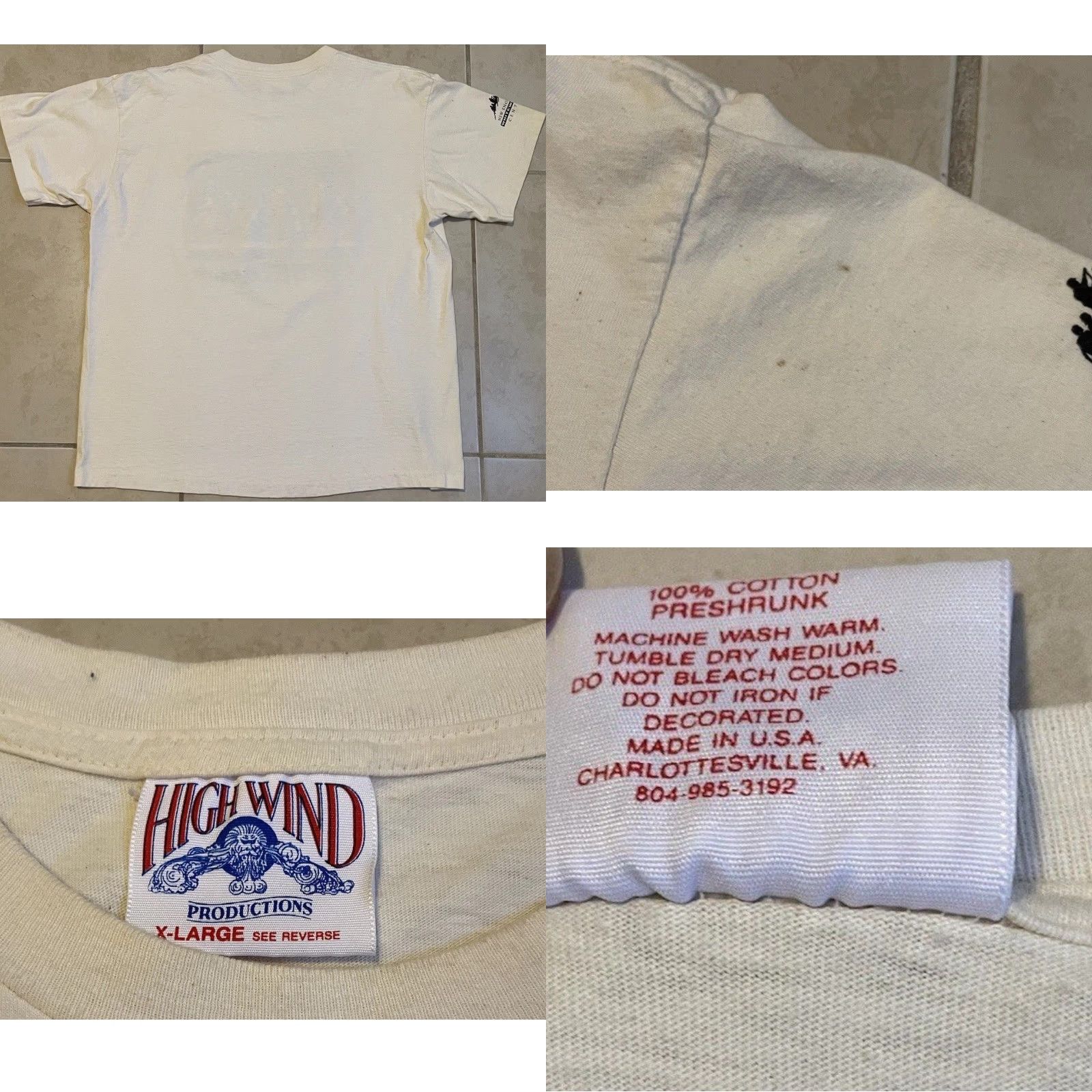 Vintage VINTAGE Kennebec Whitewater Rafting Shirt XL Beige Abstract Art Men T-Shirt 90s USA Sports Beach Surf Size US XL / EU 56 / 4 - 8 Thumbnail